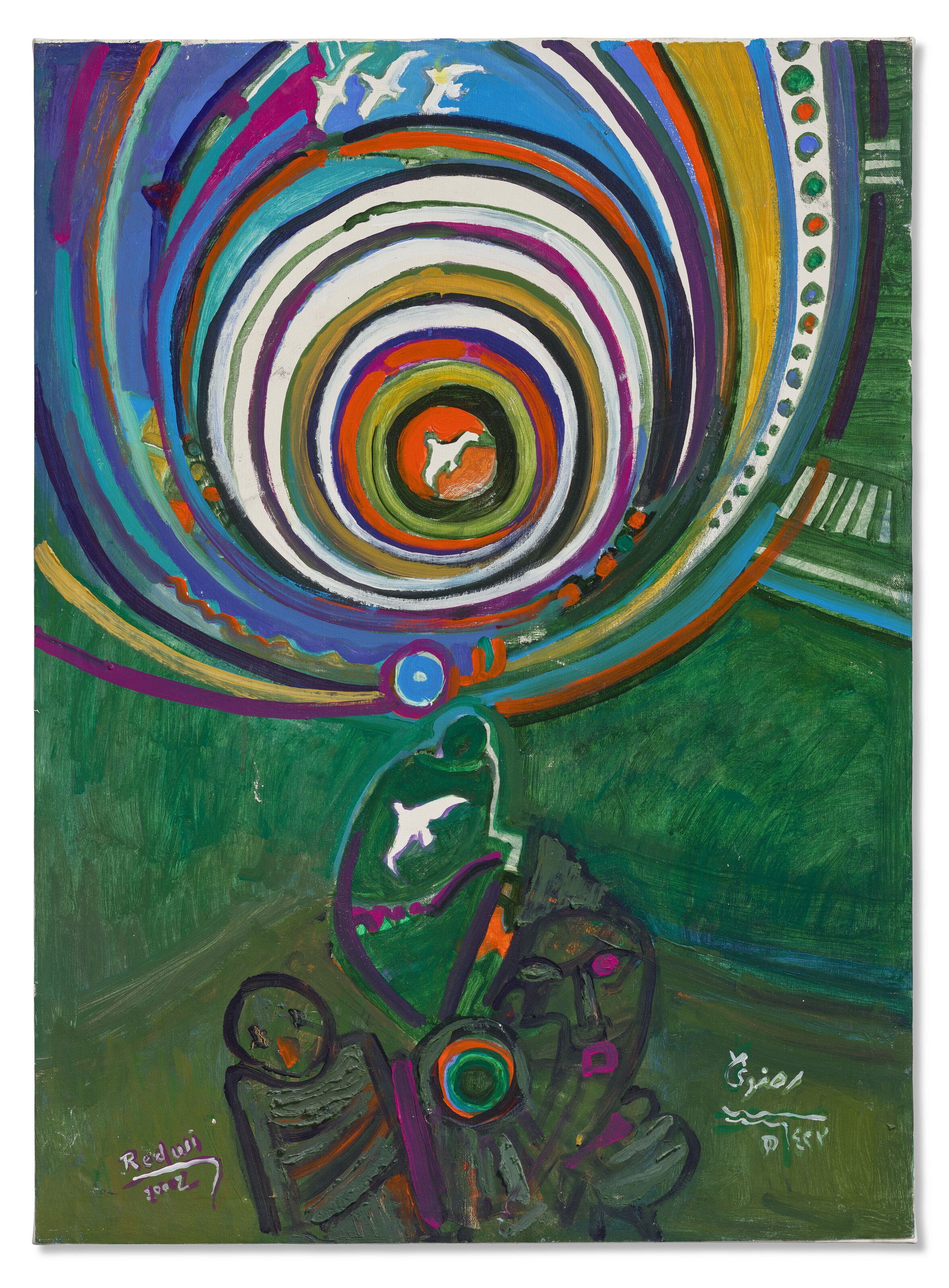 Abdul Halim Radwi, Untitled, 2002, offered in Modern and Contemporary Middle Eastern Art Online, until 16 June 2026 at Christie's Online