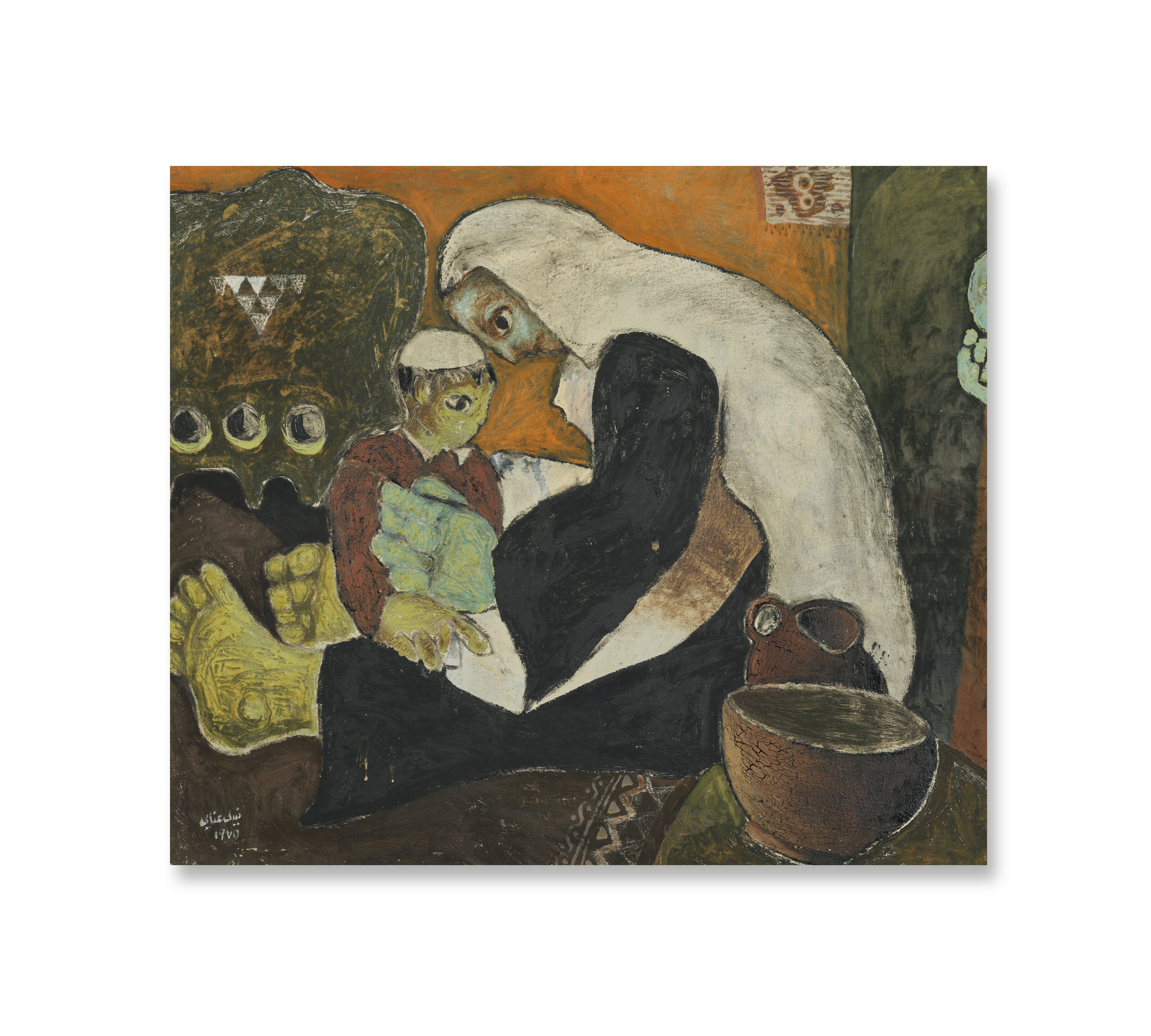 NABIL ANANI (B. 1943, LATROUN), Mother “Tell me about Palestine ...