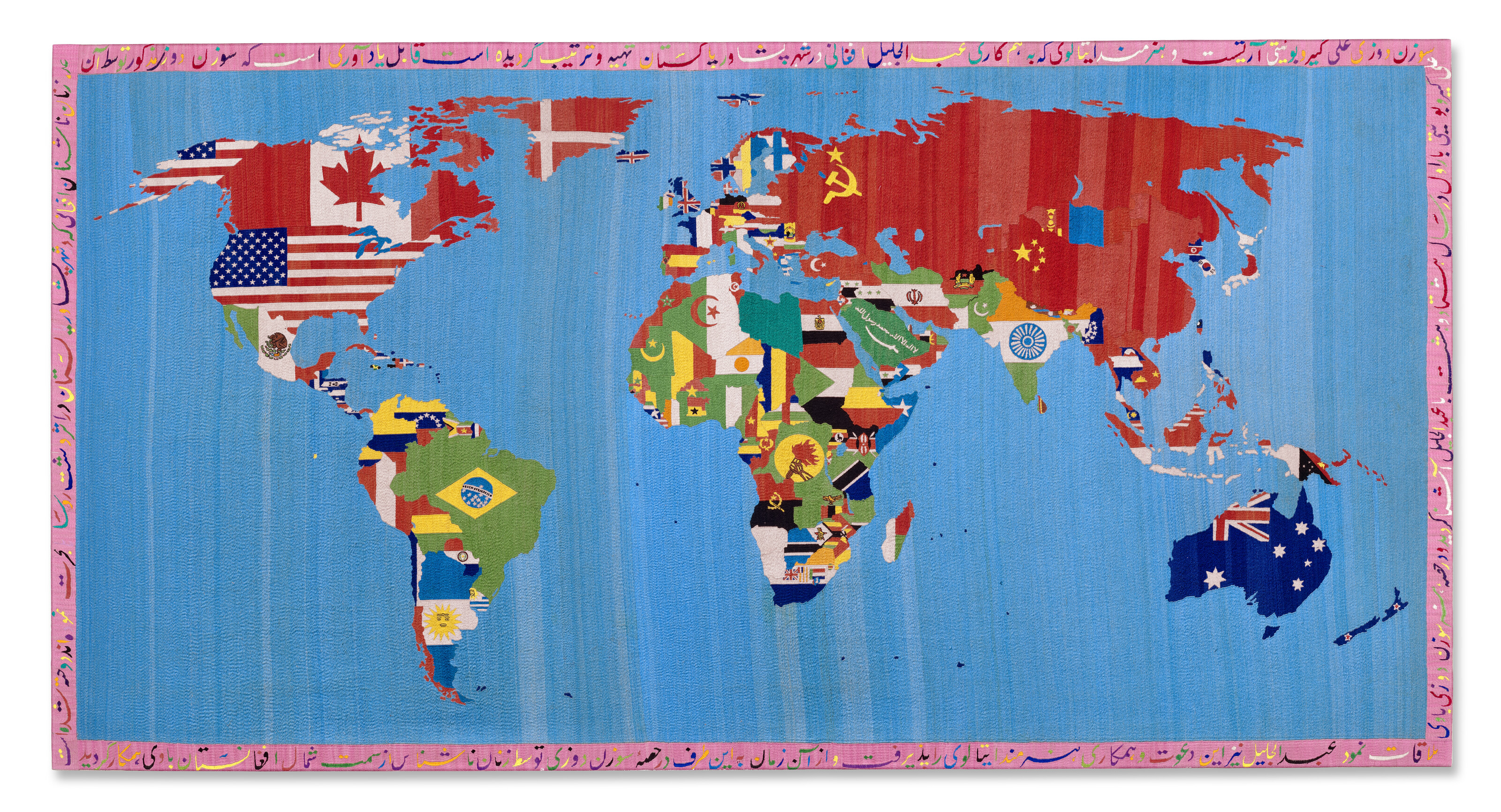 Alighiero Boetti, Mappa, 1988, offered in Monsoon: The Peter Simon Collection Evening Sale on 14 October 2026 at Christie's in London