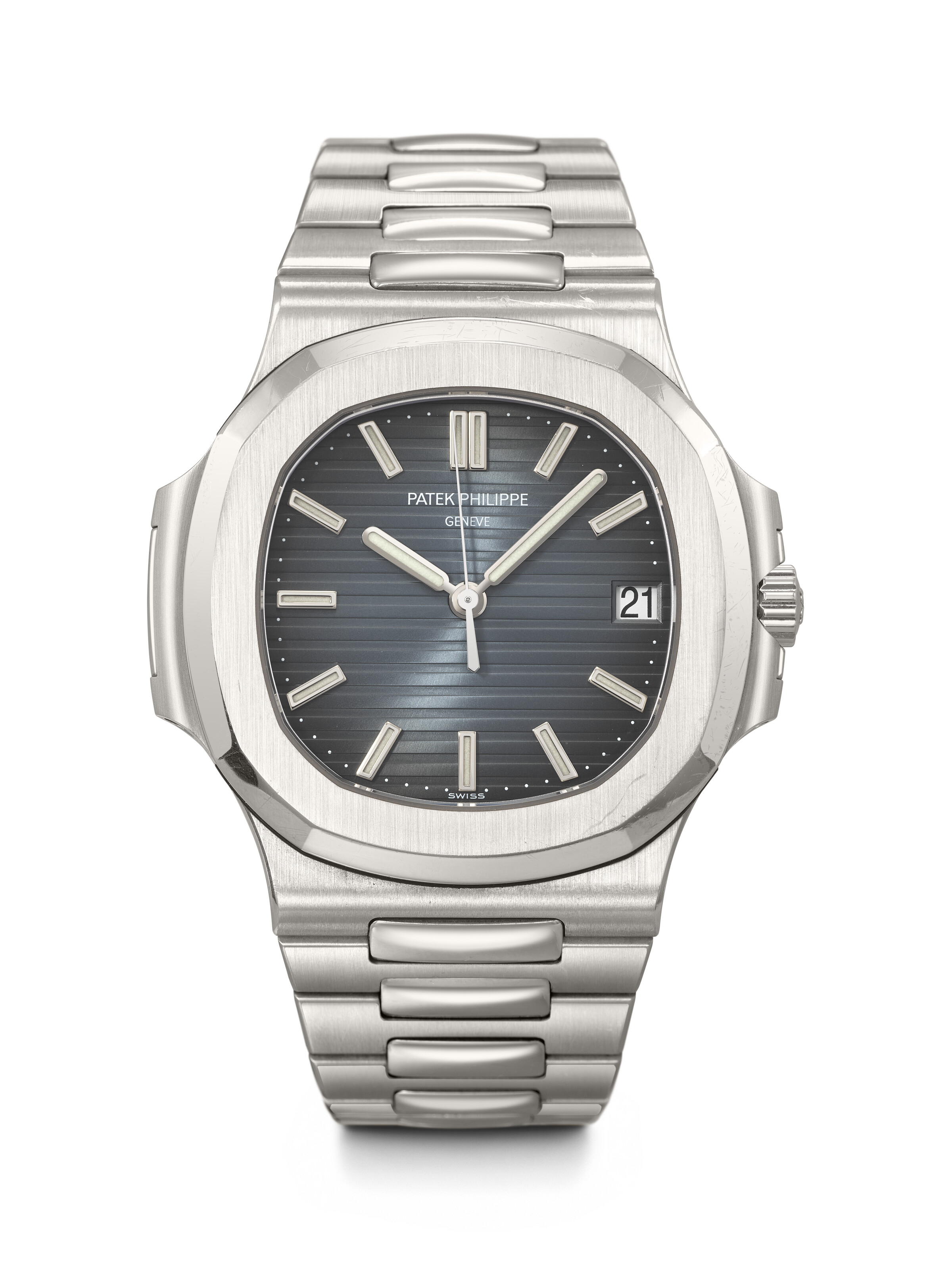 Patek Philippe. An iconic stainless-steel automatic wristwatch with sweep centre seconds, date and bracelet. Nautilus model, offered in Rare watches on 11 and 12 May 2026 at Christie's in Geneva