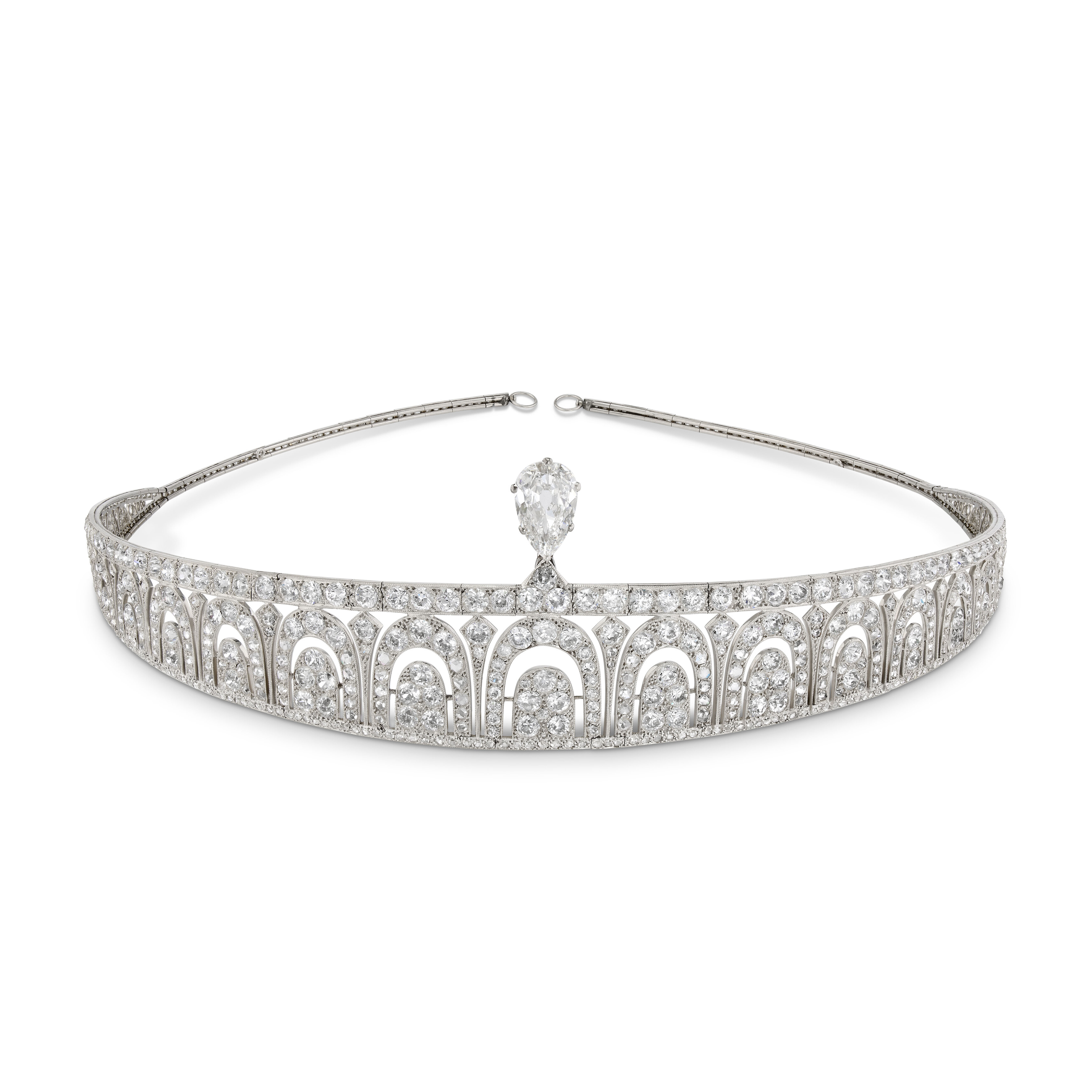 An impressive Cartier Art Deco diamond tiara, circa 1920, offered in Magnificent Jewels on 13 May 2026 at Christie's in Geneva