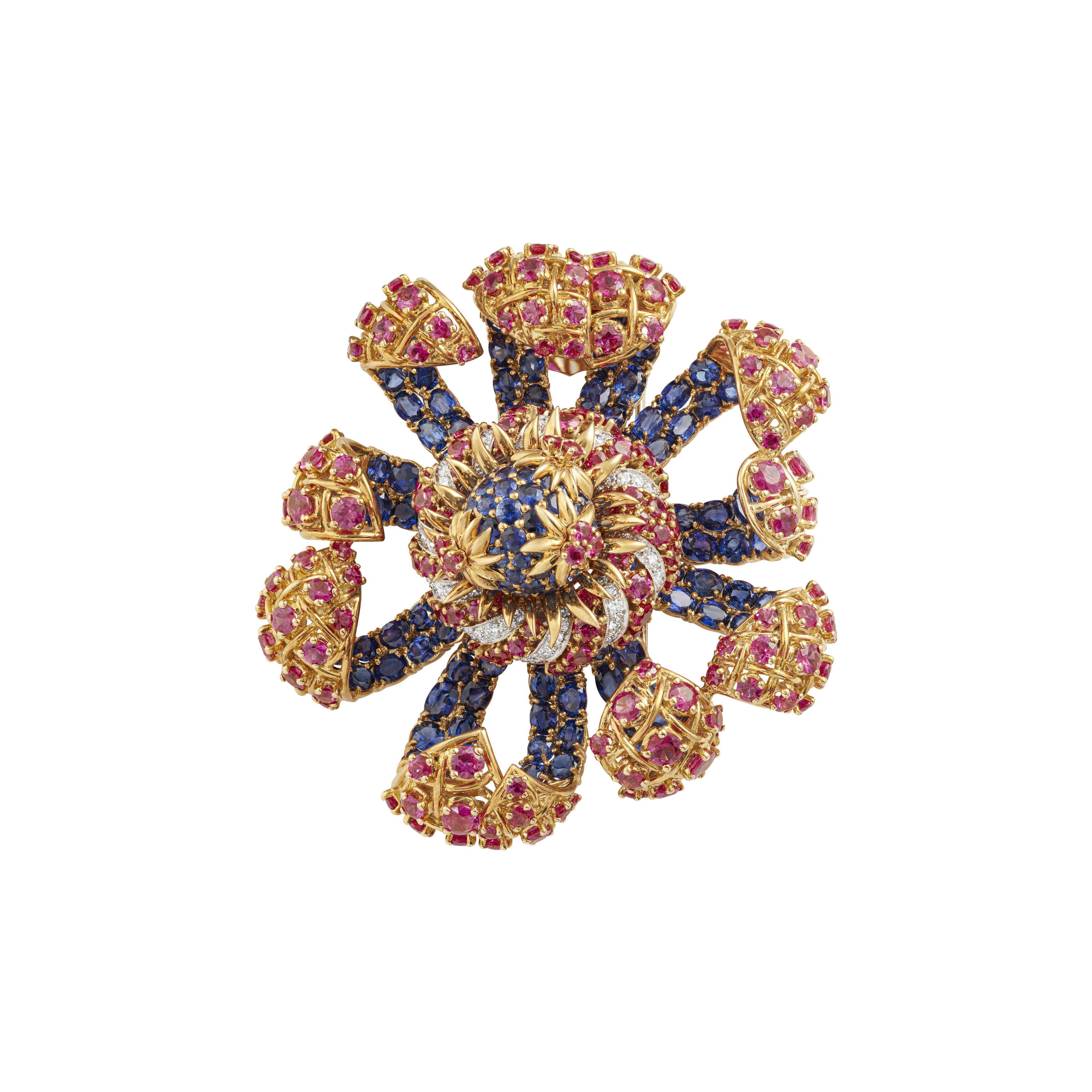 TIFFANY & CO., JEAN SCHLUMBERGER MID-20TH CENTURY SAPPHIRE, RUBY