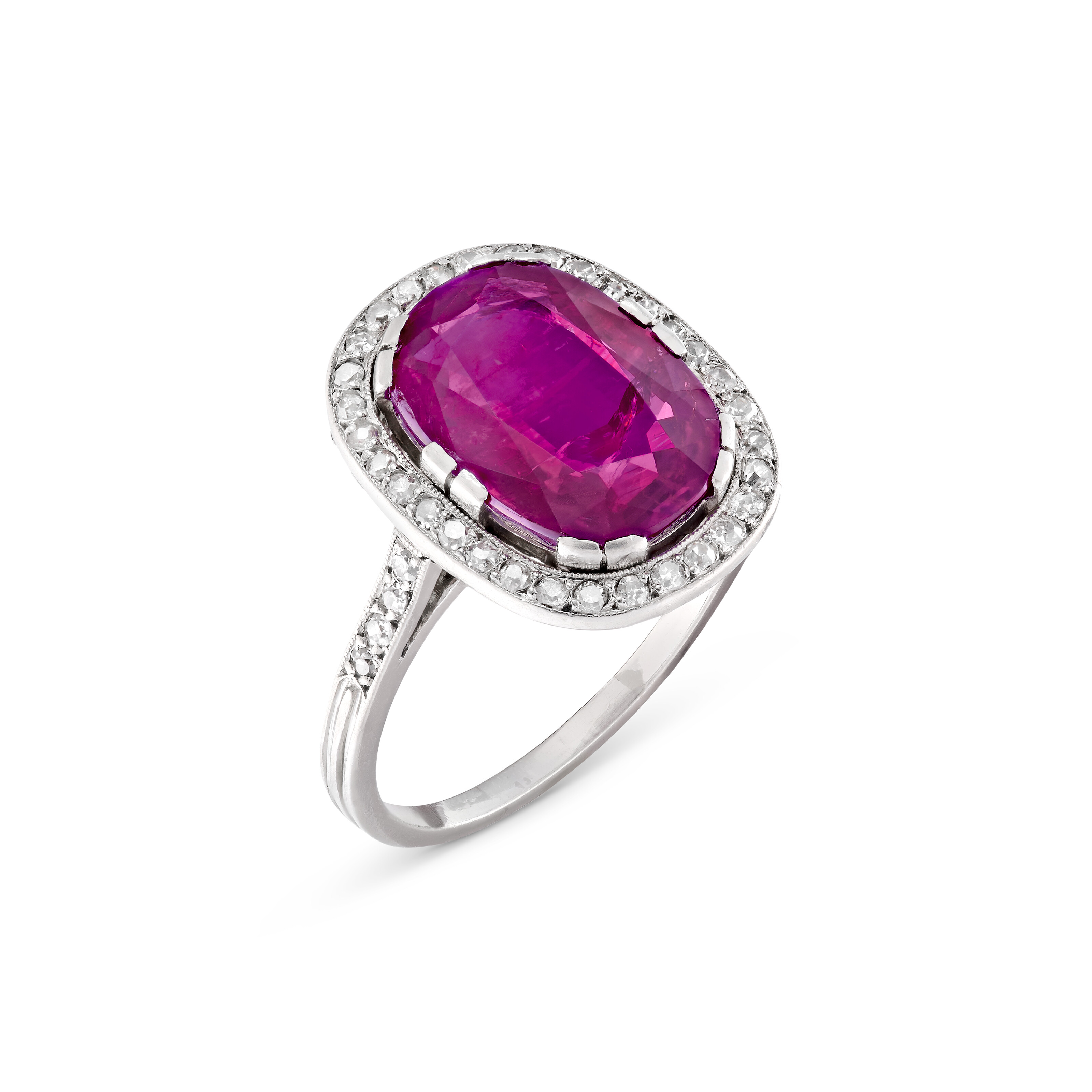 Catalog image of MELLERIO EARLY 20TH CENTURY RUBY AND DIAMOND RING