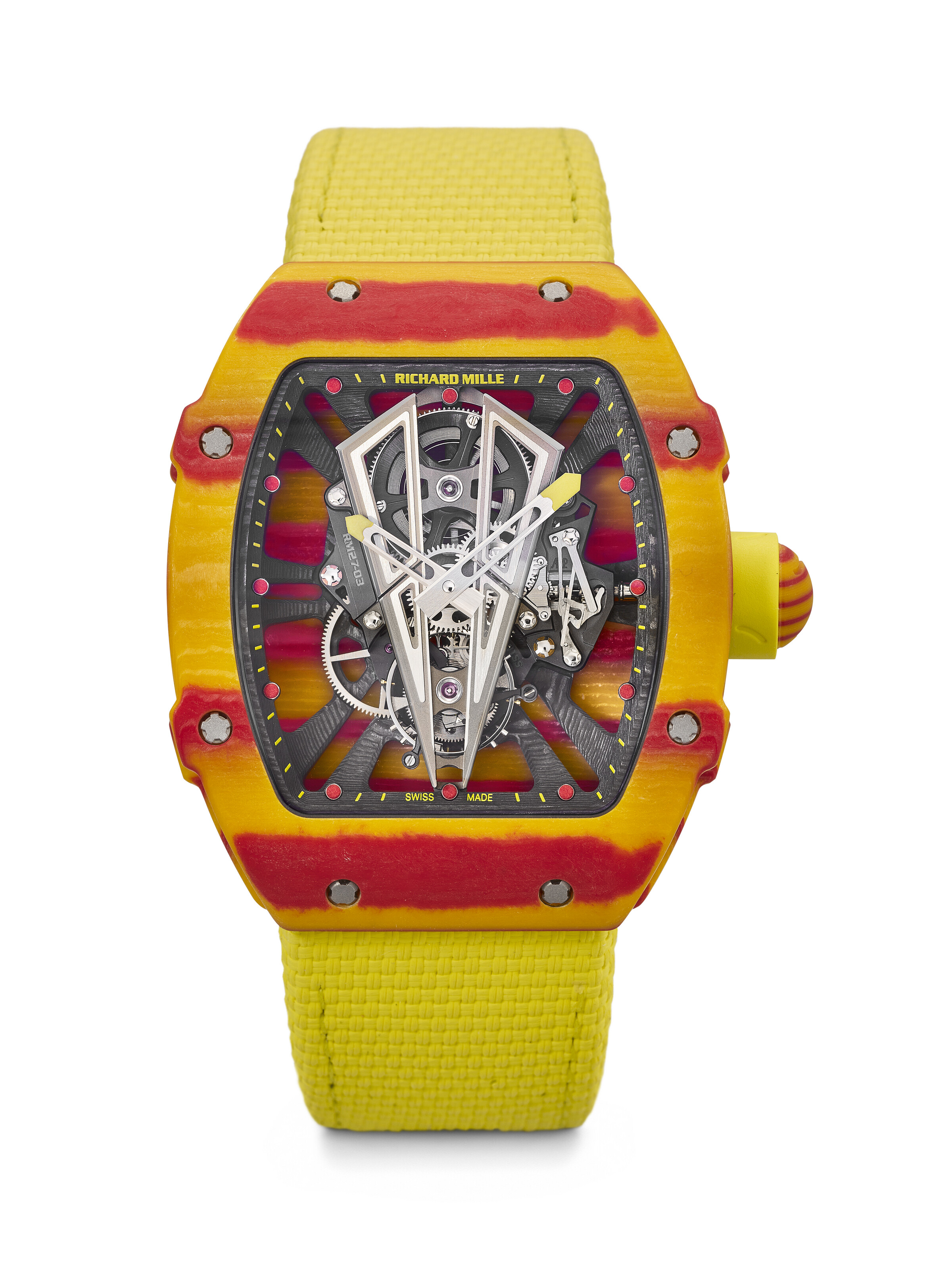 Richard Mille. An ultra-lightweight quartz TPT and carbon skeletonised tourbillon wristwatch, offered in Rare Watches Including Watches for ELA on 9 November 2026 at Christie's in Geneva