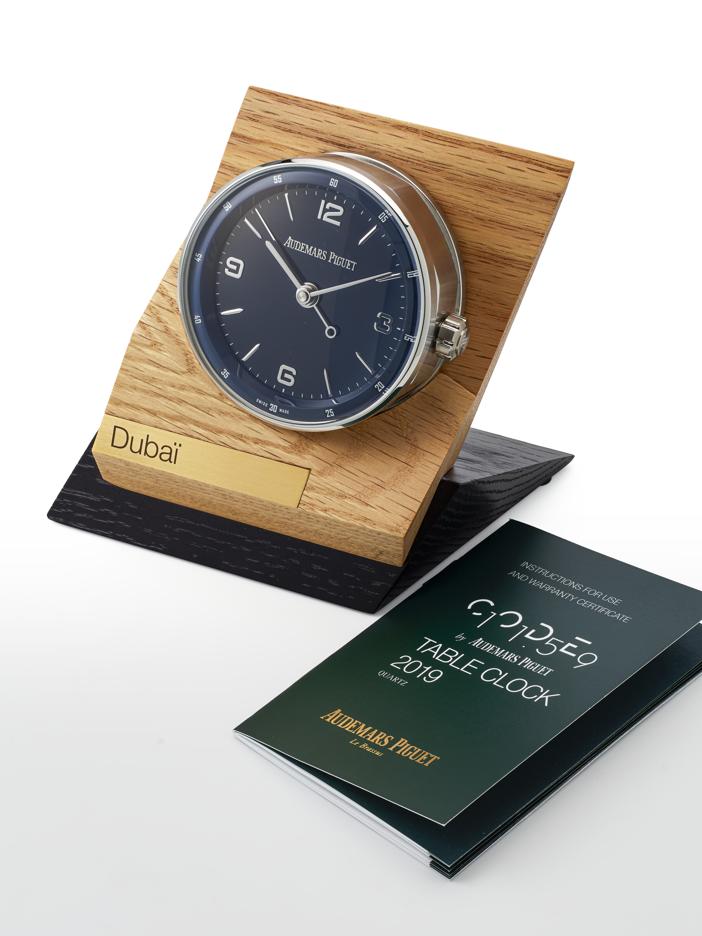 掛け時計　新品未使用Audemars Piguet AUDEMARS PIGUET, STAINLESS STEEL 'CODE 11.59' TABLE CLOCK
