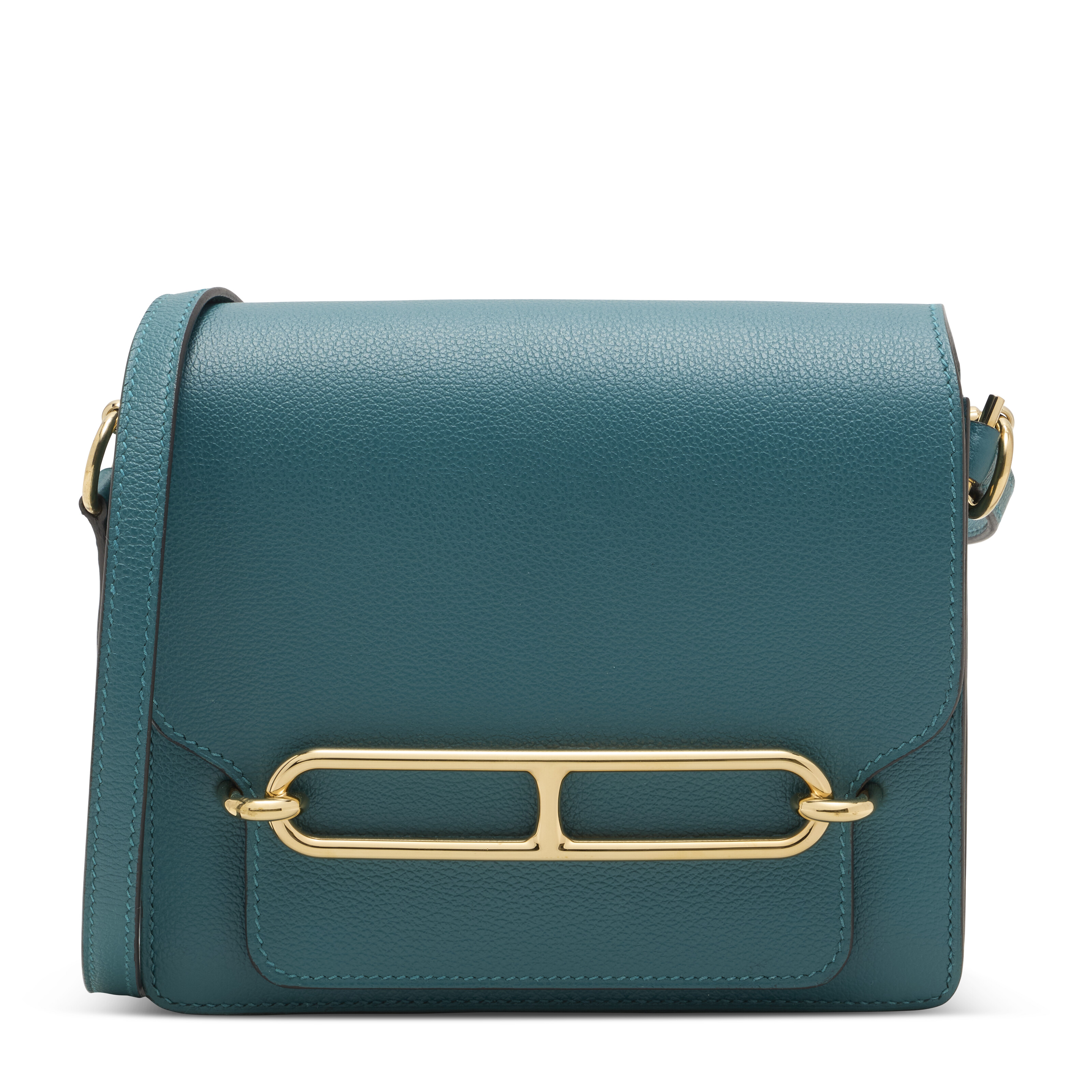 A COLVERT EVERCOLOR LEATHER MINI ROULIS WITH PERMABRASS HARDWARE ...