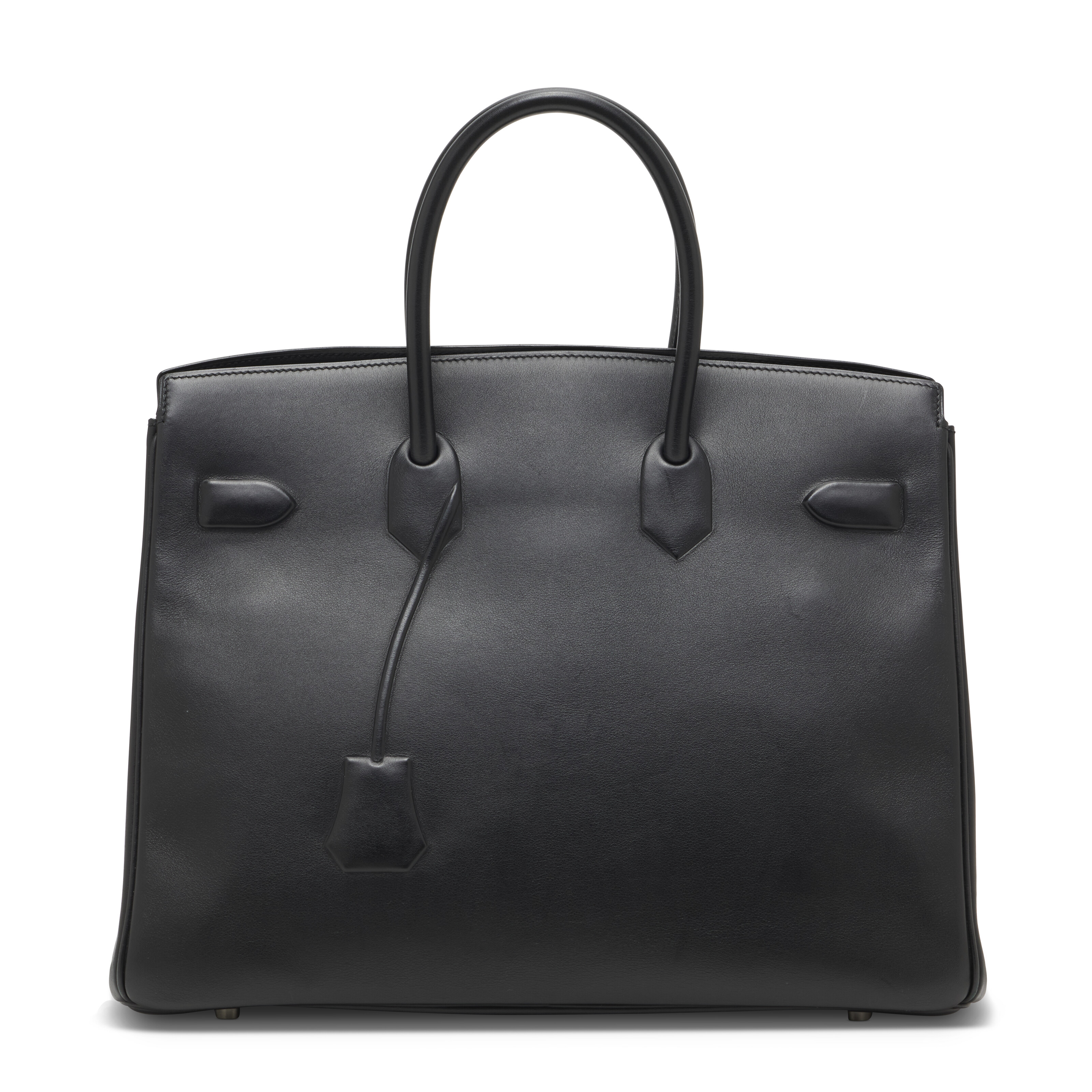 A LIMITED EDITION BLACK SWIFT LEATHER SHADOW BIRKIN 35 WITH