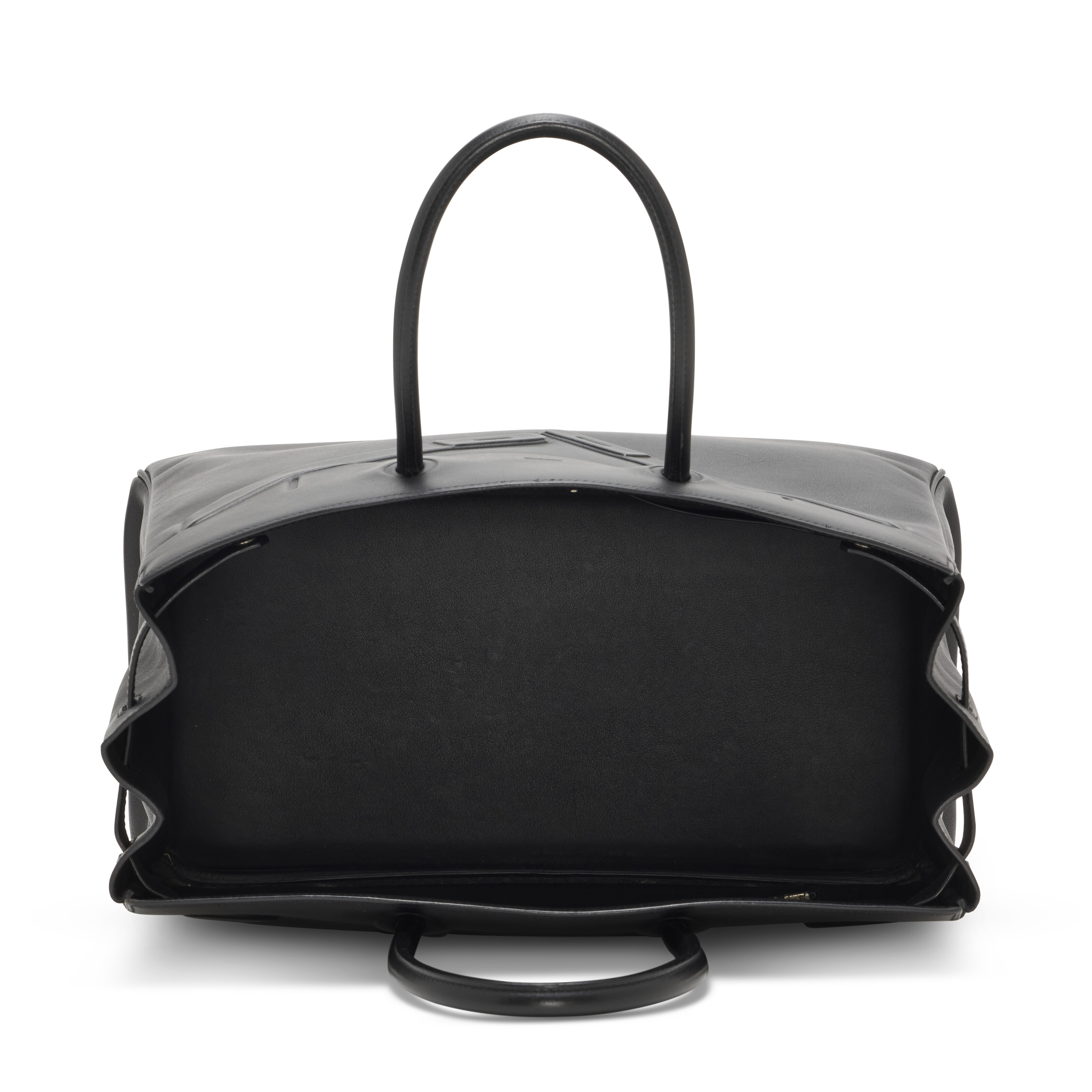 A LIMITED EDITION BLACK SWIFT LEATHER SHADOW BIRKIN 35 WITH