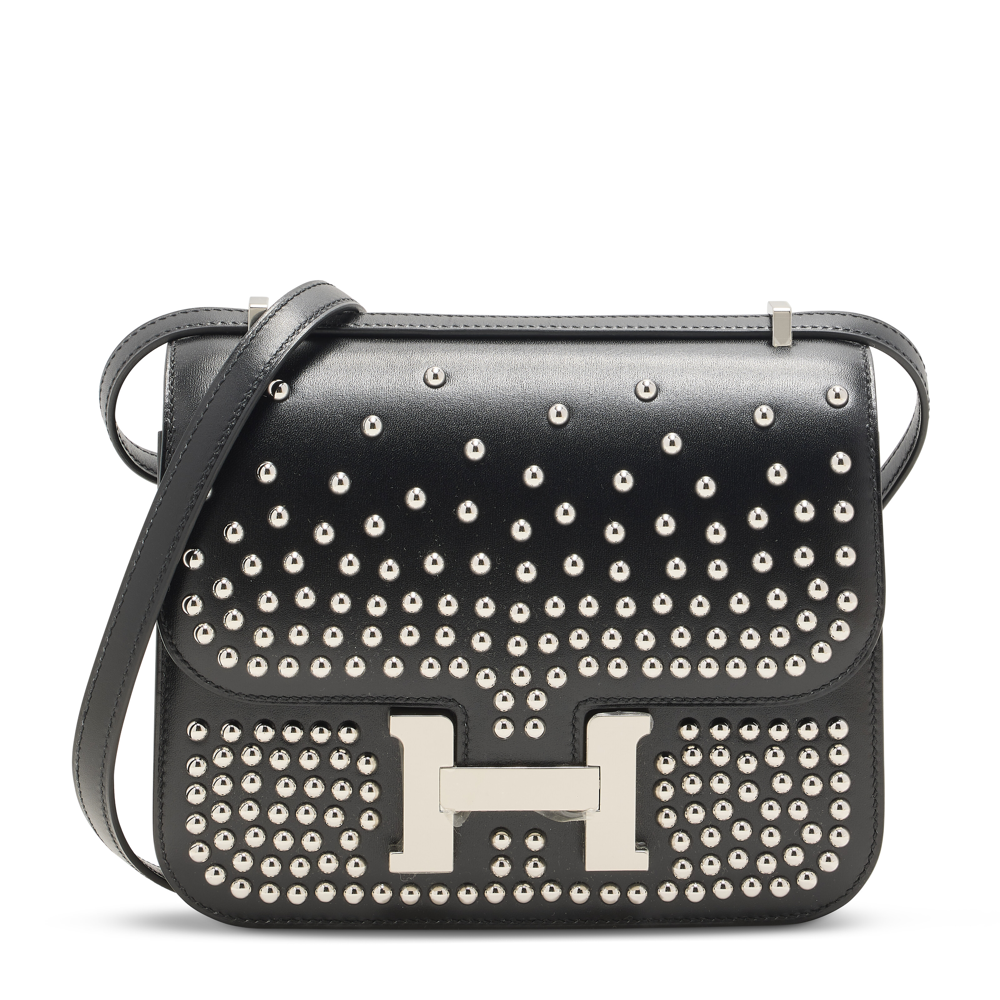A LIMITED EDITION BLACK SWIFT LEATHER SHADOW BIRKIN 35 WITH