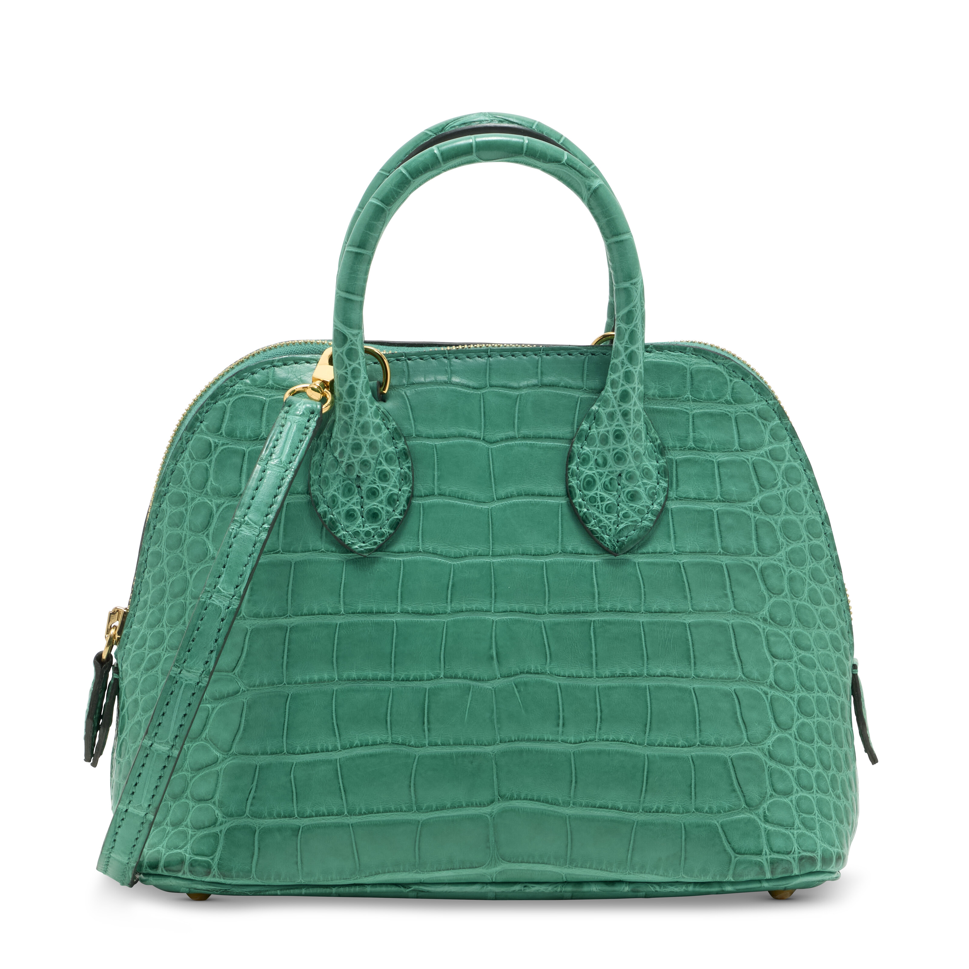 A LIMITED EDITION MATTE VERT CYPRÈS ALLIGATOR MINI CONSTANCE WITH