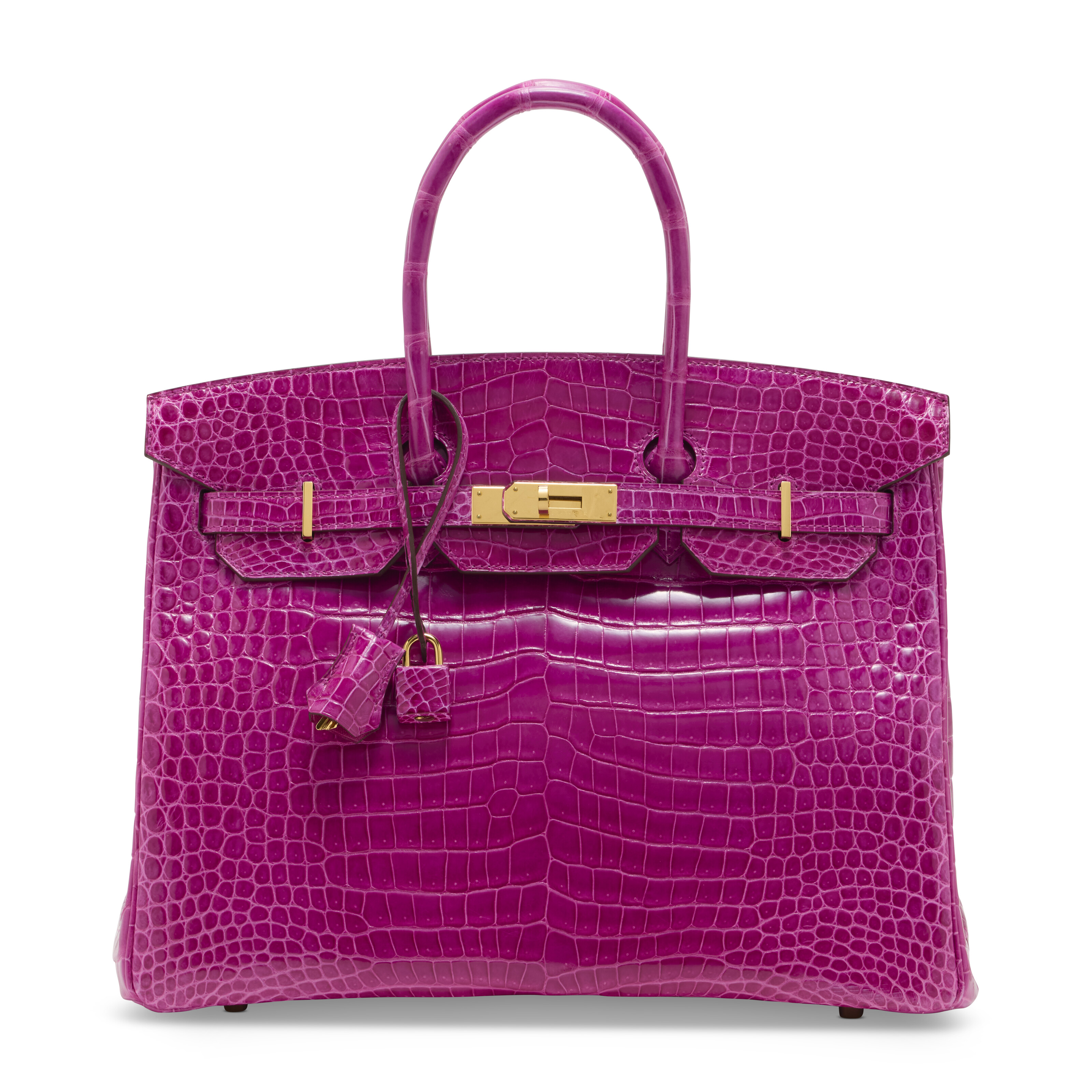 A FUCHSIA OSTRICH BIRKIN 35 WITH PALLADIUM HARDWARE, HERMÈS, 2004