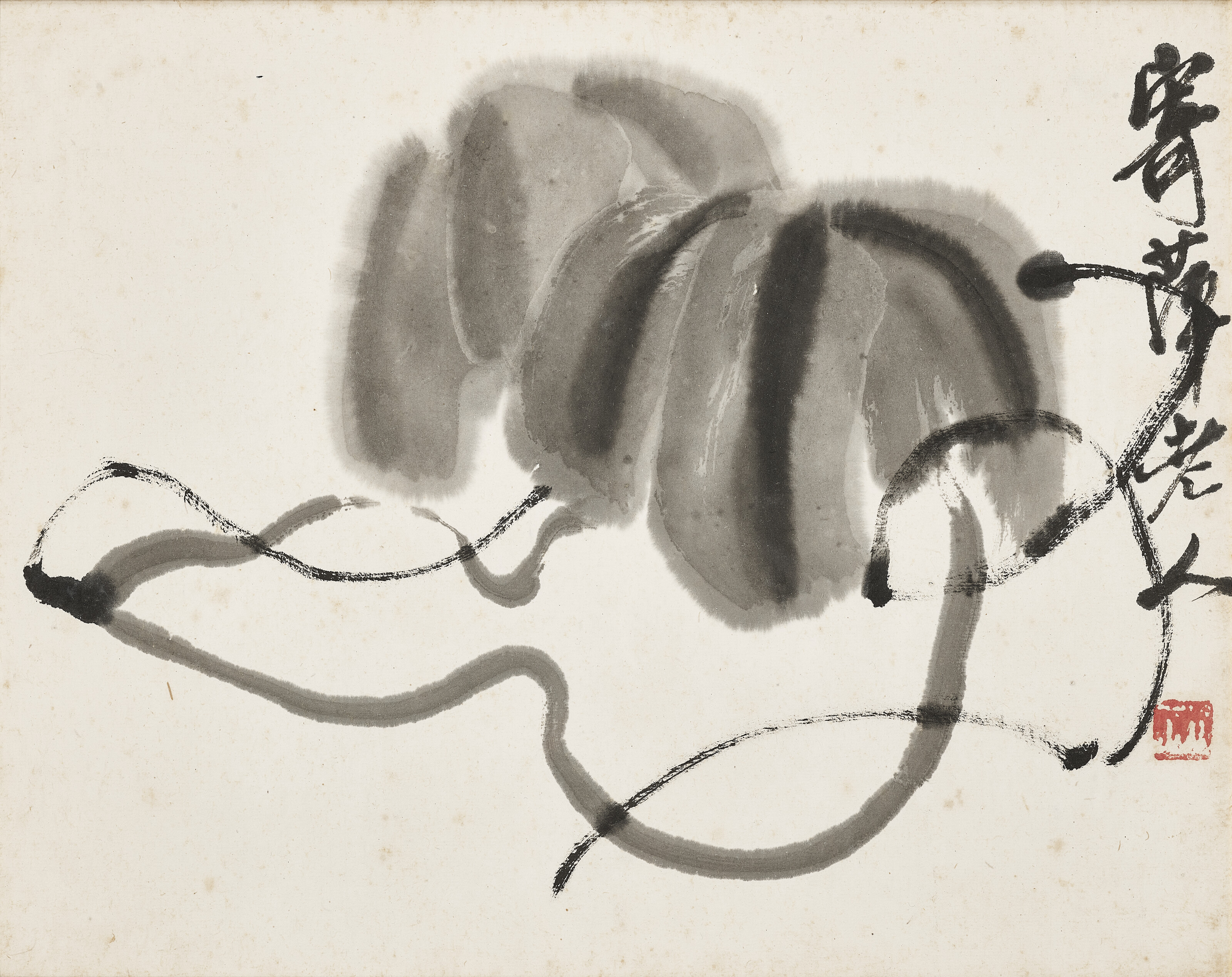 齊白石（1863-1957）, 瓜葉| Christie's