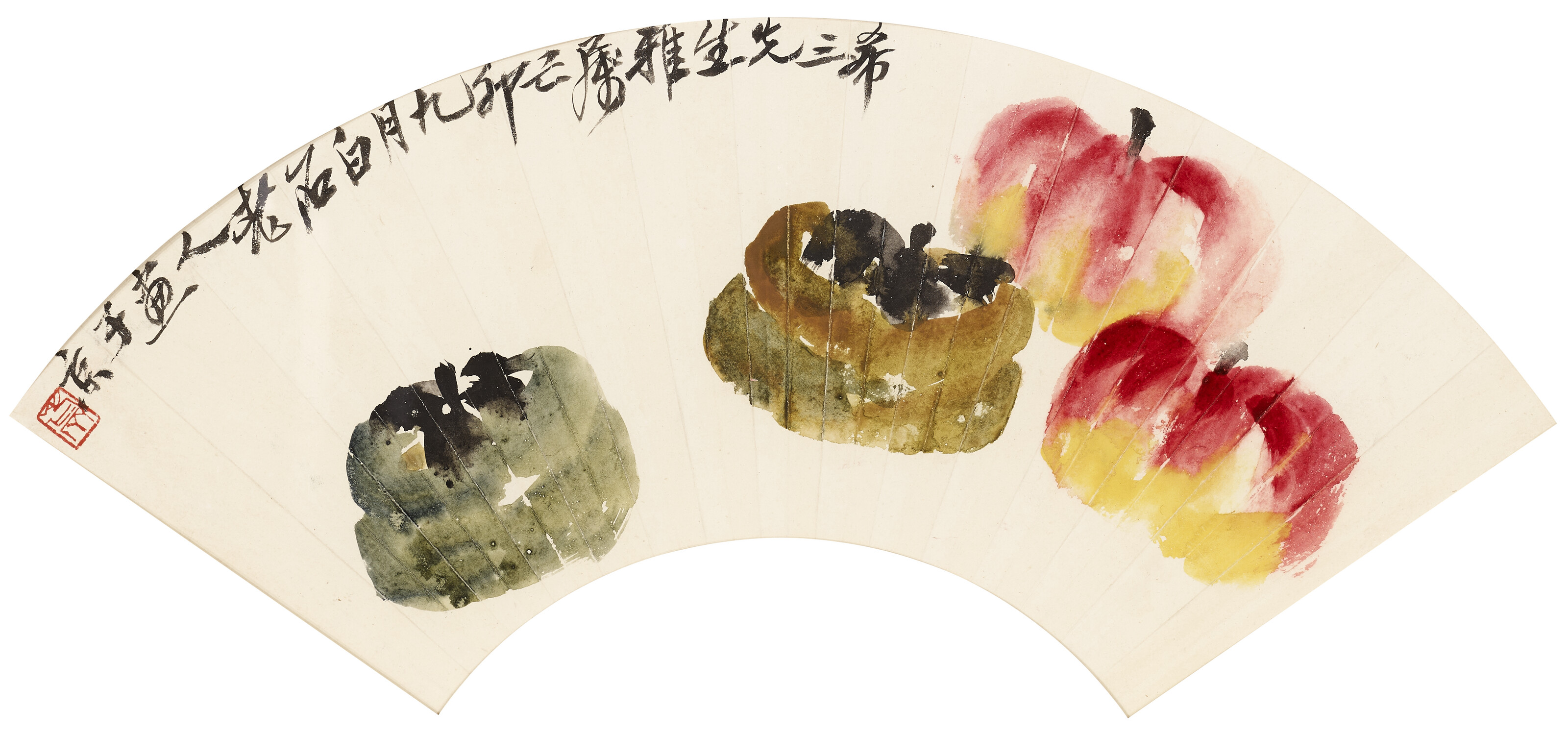 齊白石 荷葉 齊白石（1863-1957）, 瓜葉| Christie's
