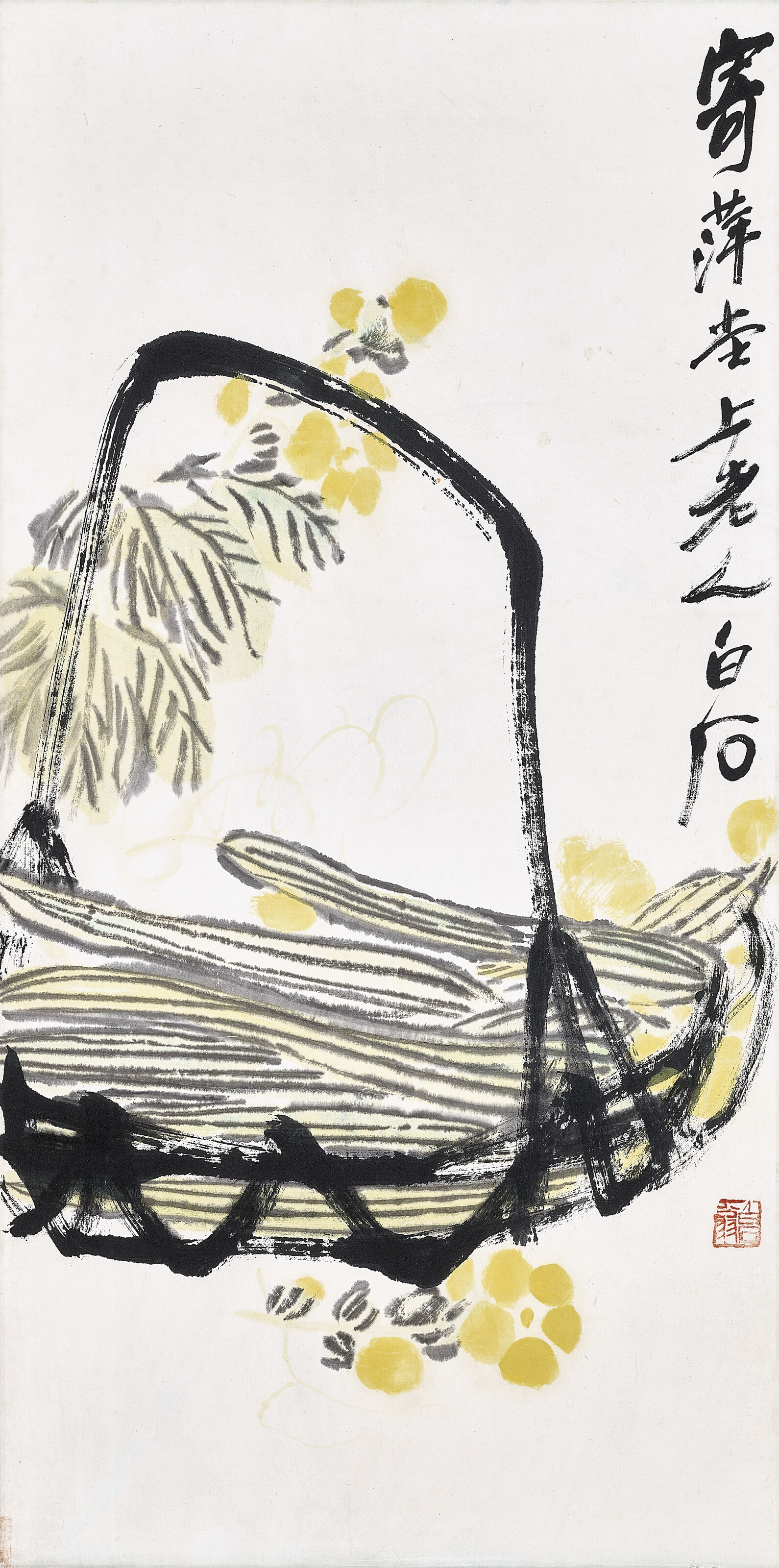 齊白石（1863-1957）, 瓜葉| Christie's
