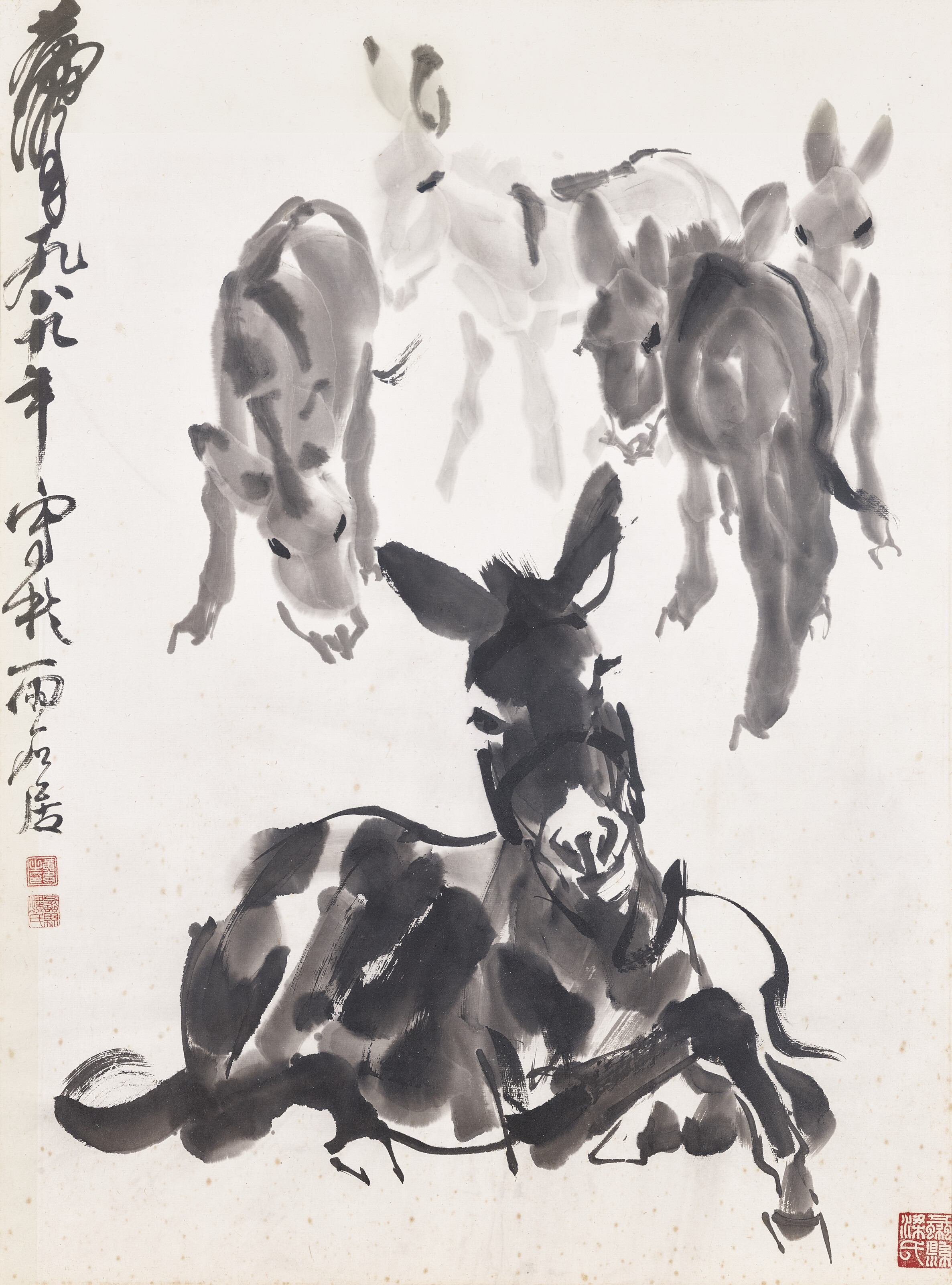 黃冑（1925-1997）, 五驢圖| Christie's