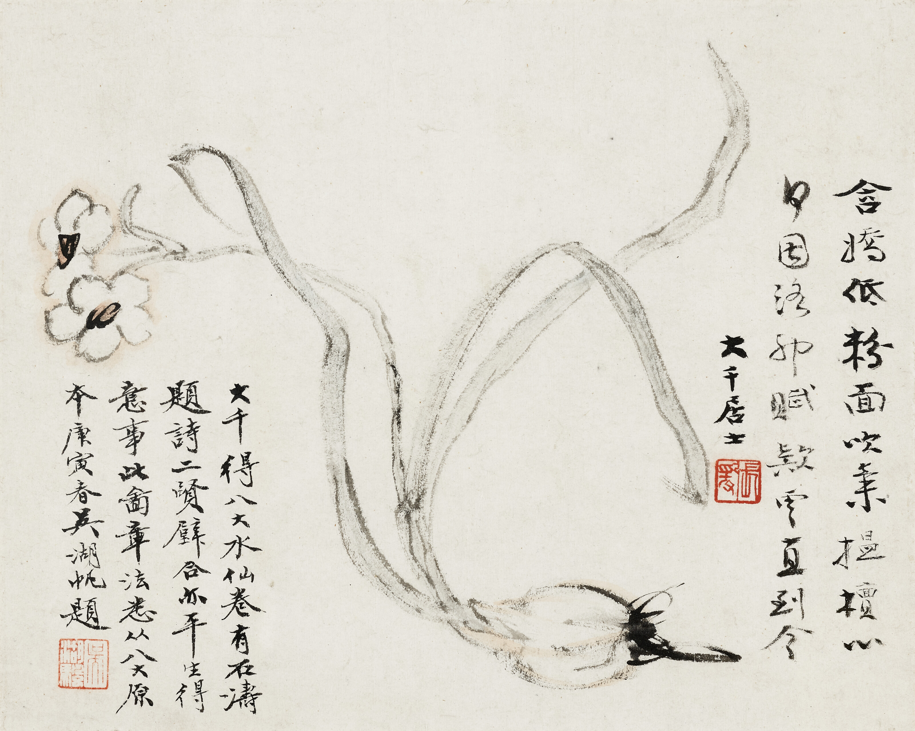 張大千（1899-1983）, 水仙| Christie's