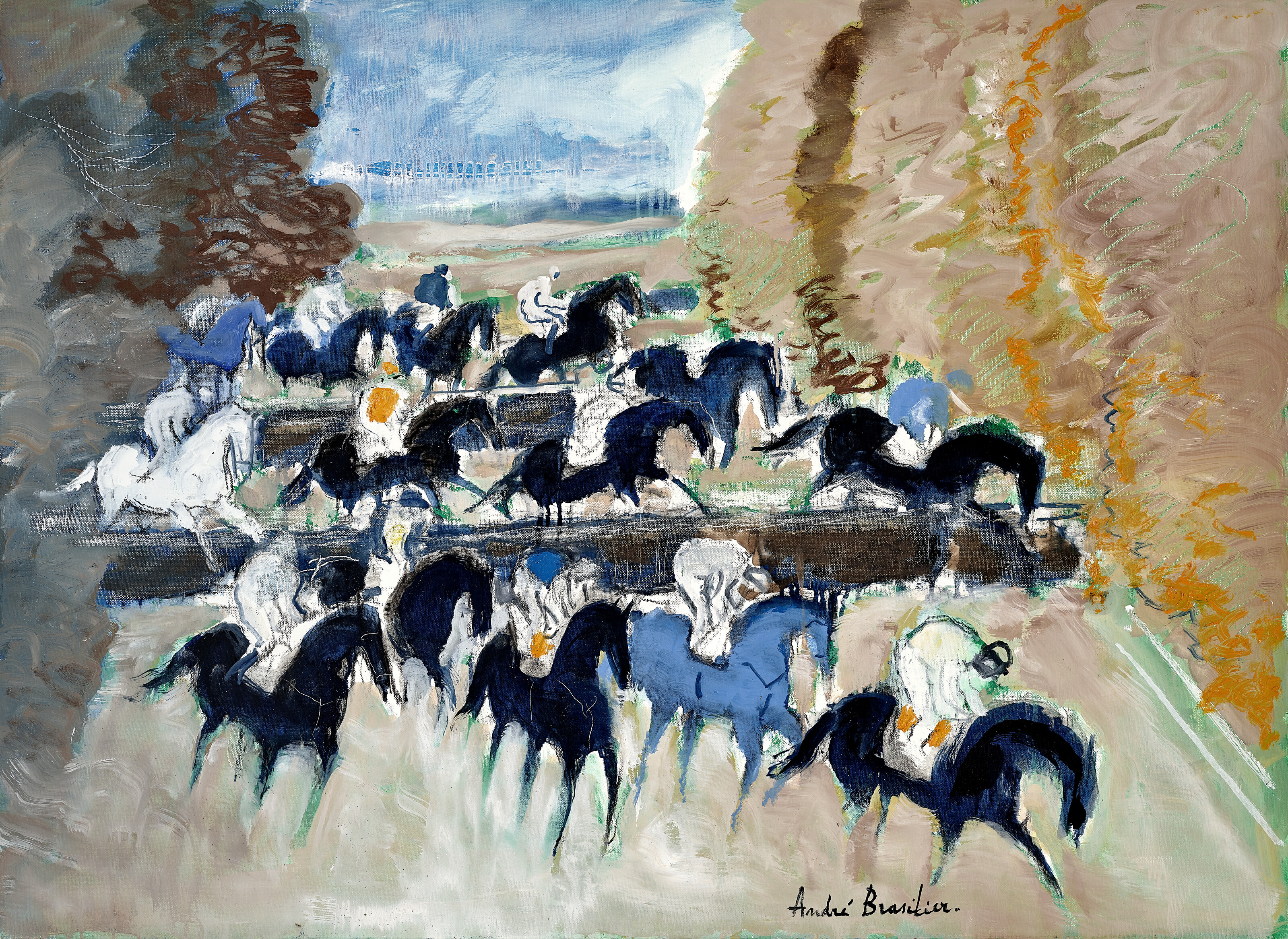 ANDRÉ BRASILIER (B. 1929), Entraînement en automne (Autumn