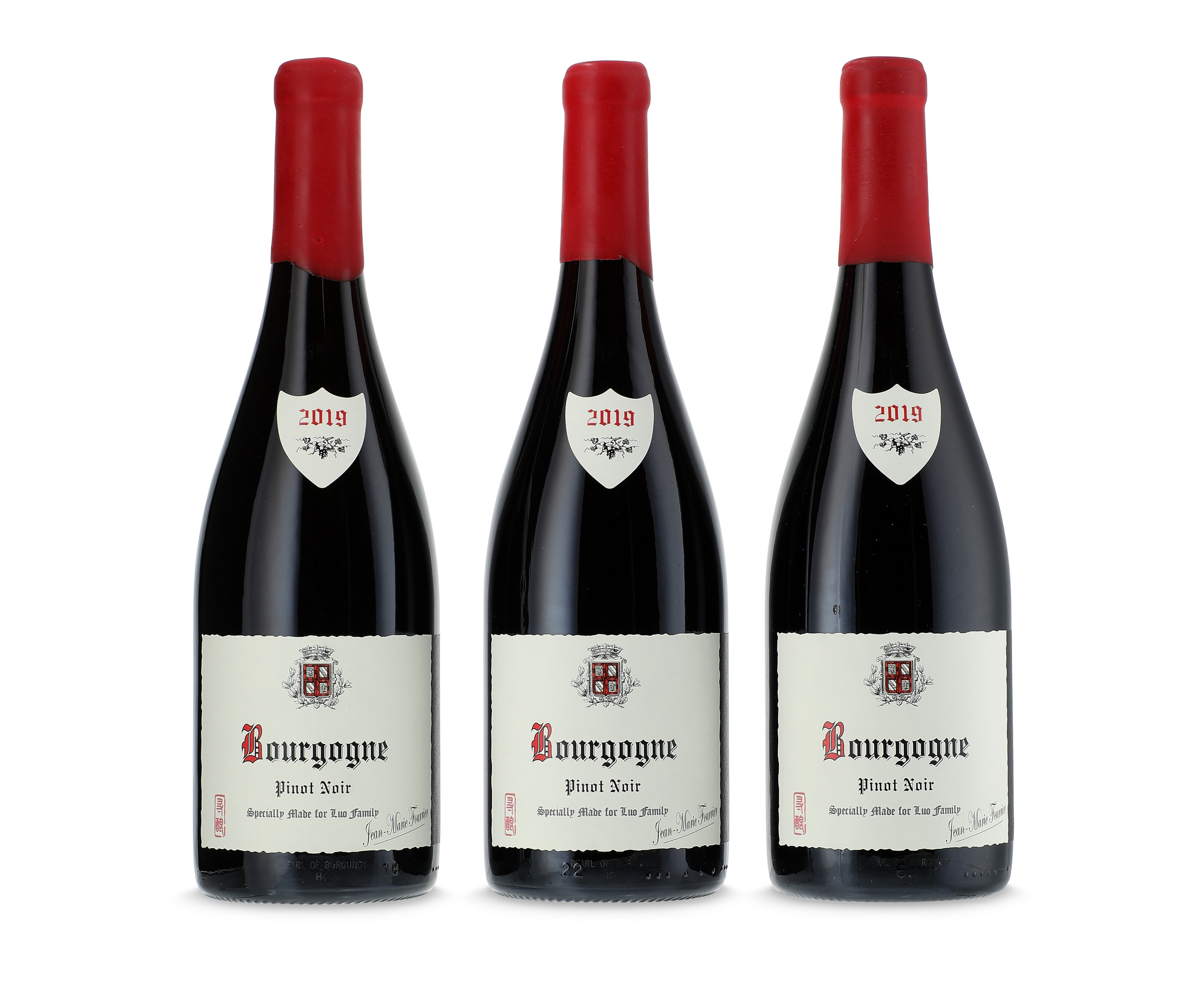 Jean-Marie Fourrier, Bourgogne Pinot Noir 2019, Custom designed label ...