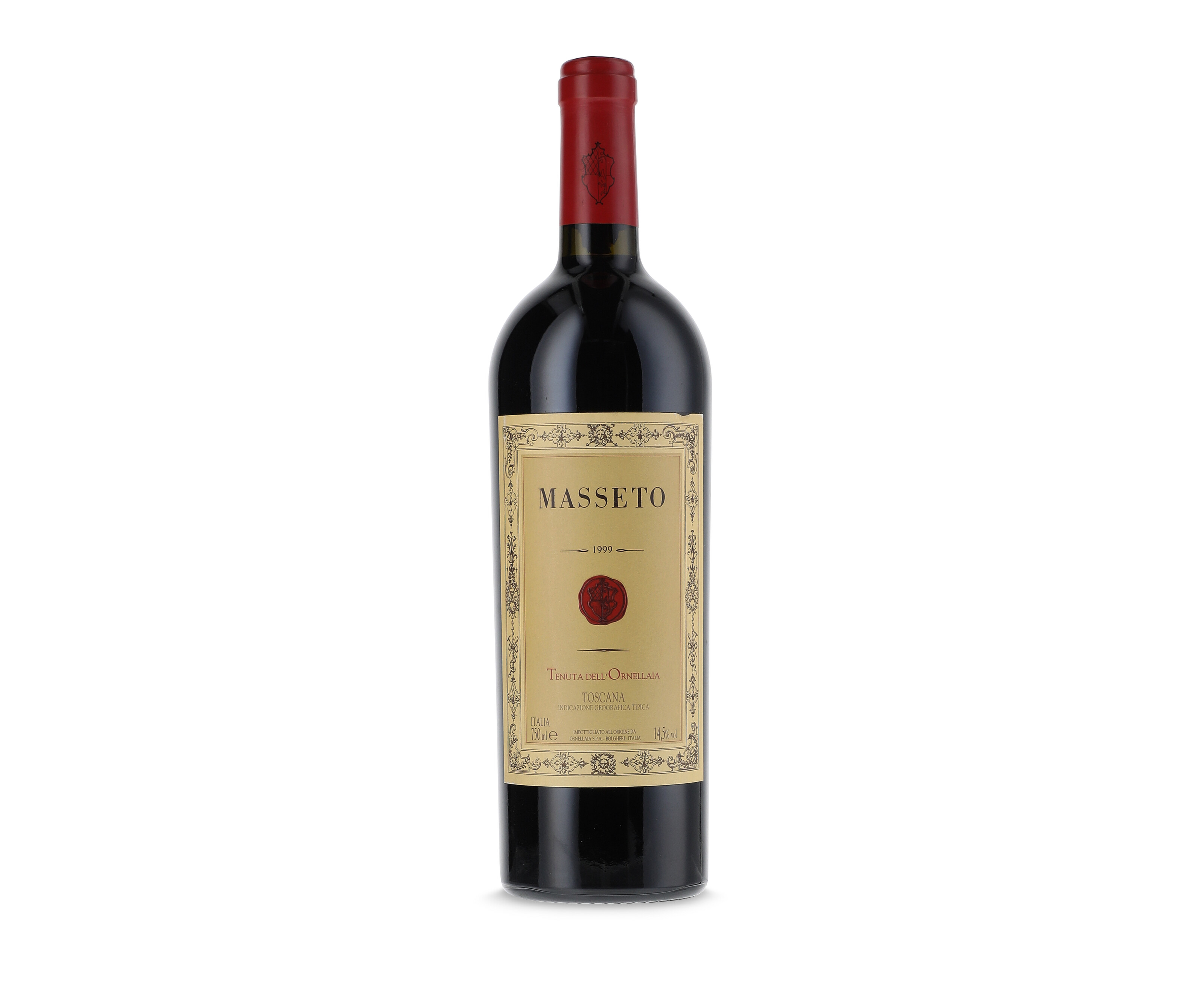 Masseto, Toscana 1999, Slightly scuffed front and back labels | Christie’s