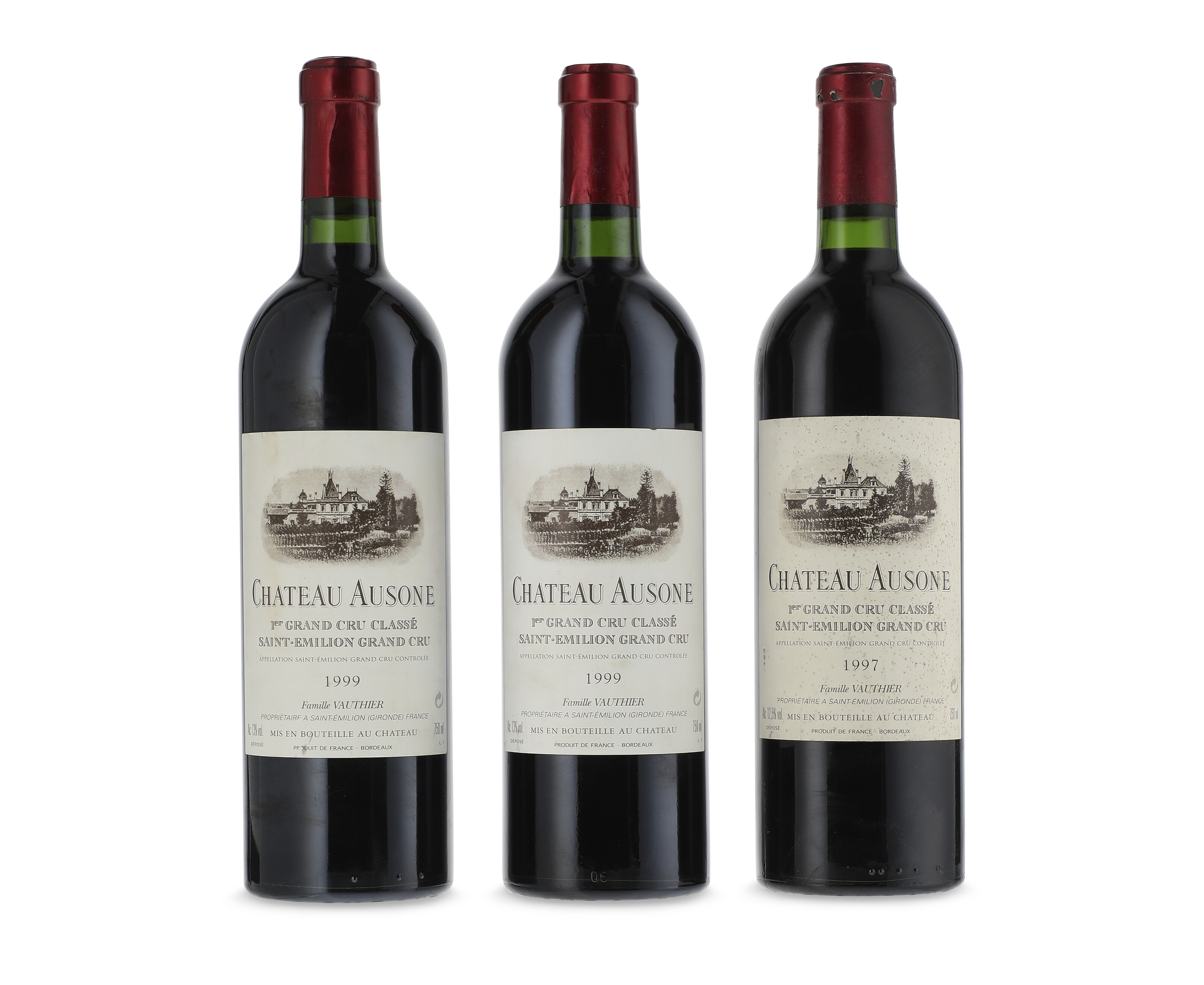 Mixed 1997 & 1999 Château Ausone, 1997Stained and very slightly