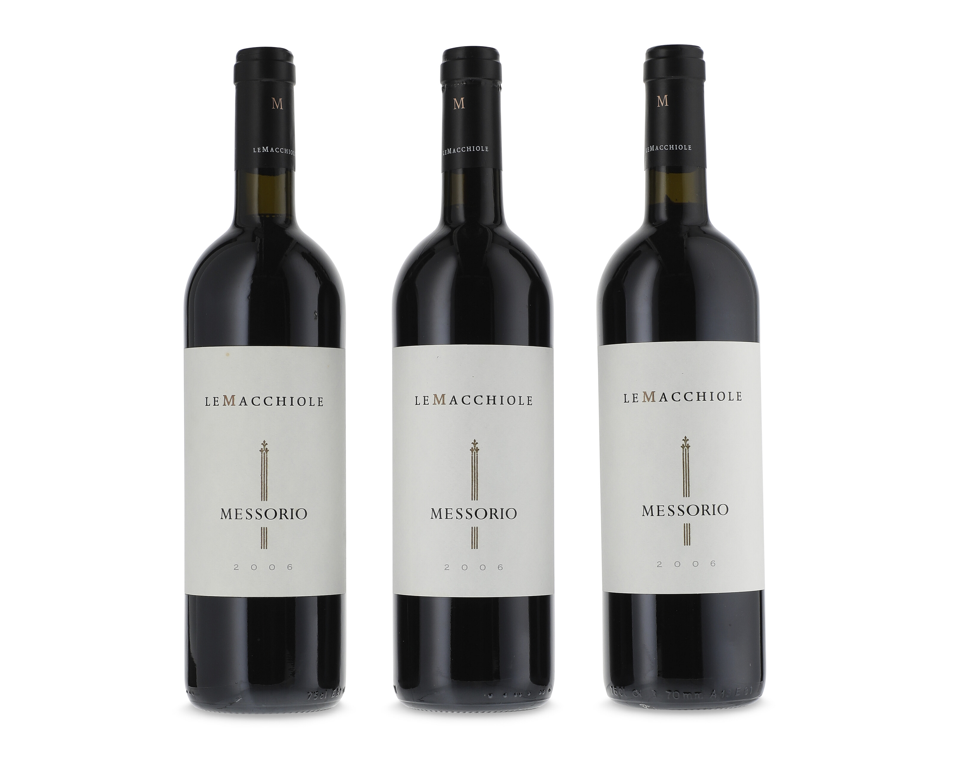 Le Macchiole, Messorio 2006, Toscana2 in original tissues, 3 very