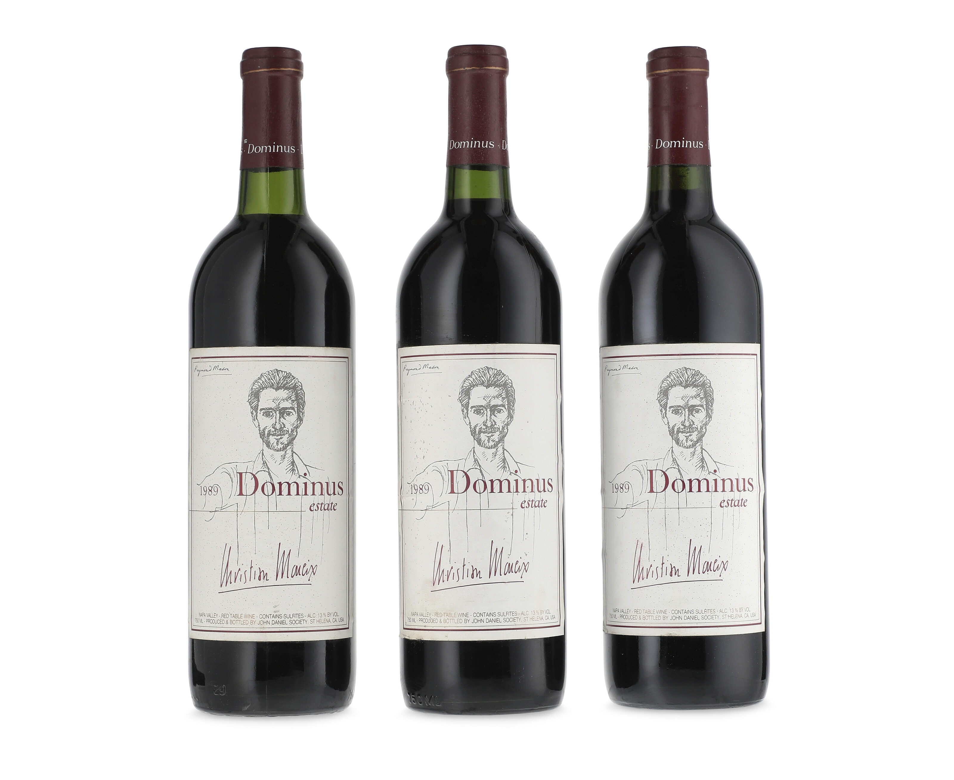 Dominus 1989, Napa ValleyFrom different sources, bin-soiled and creased ...