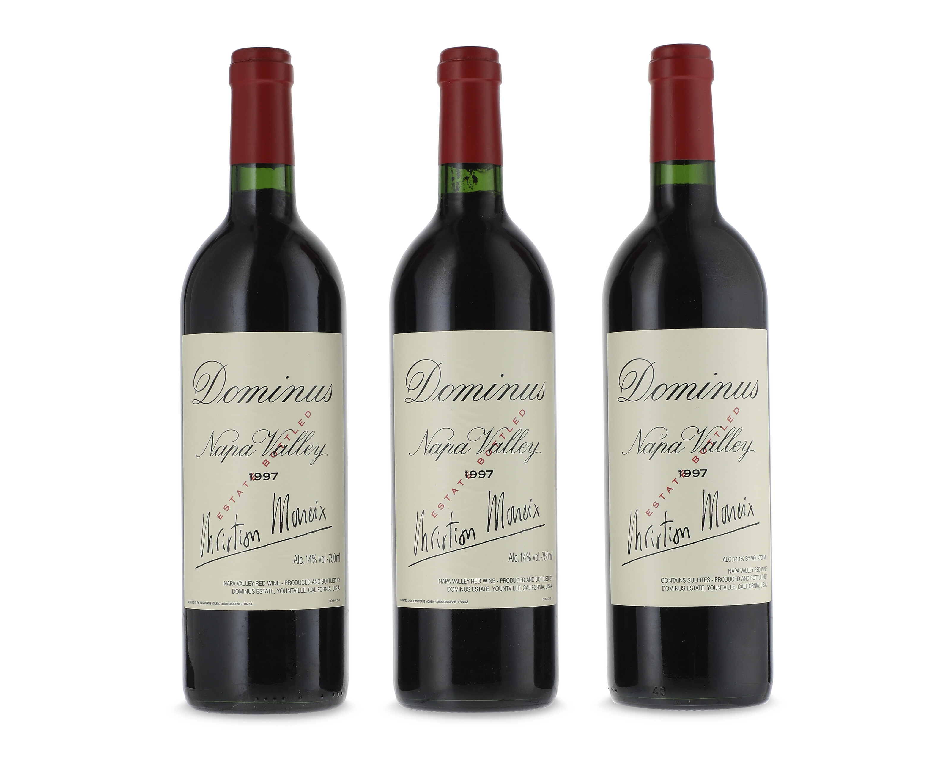 Dominus 1997, Napa ValleyFrom different sources, u. bn or better, 7 ...