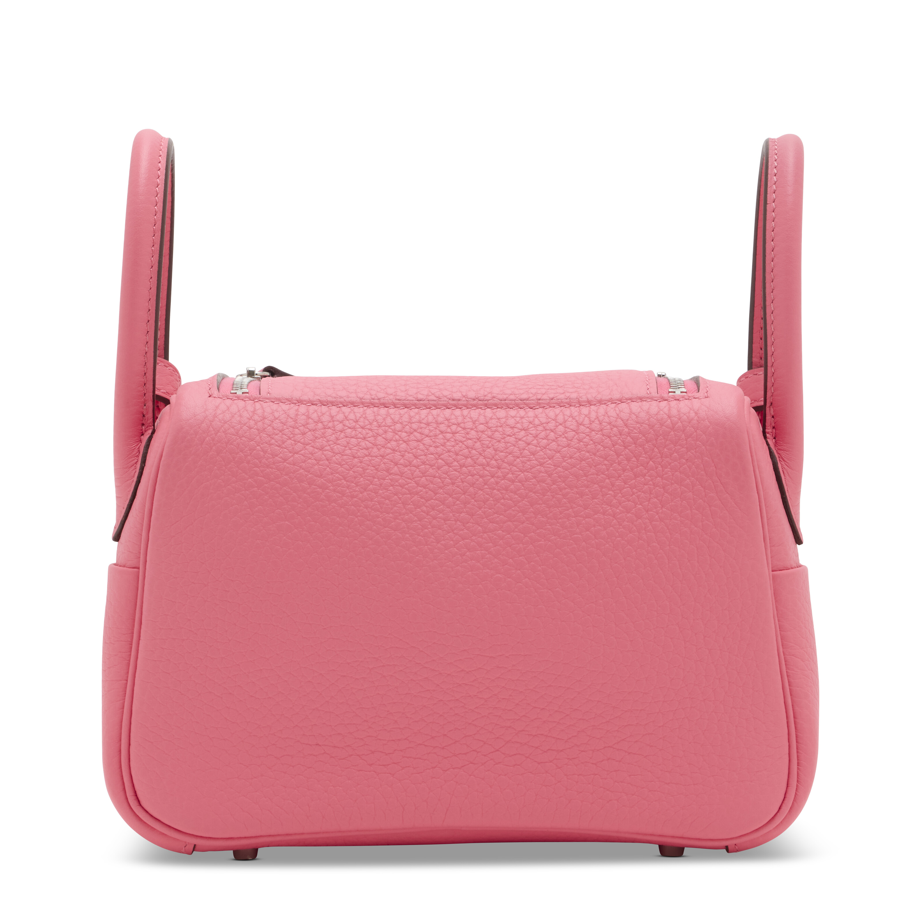 A ROSE AZALÉE CLÉMENCE LEATHER MINI LINDY WITH PALLADIUM HARDWARE