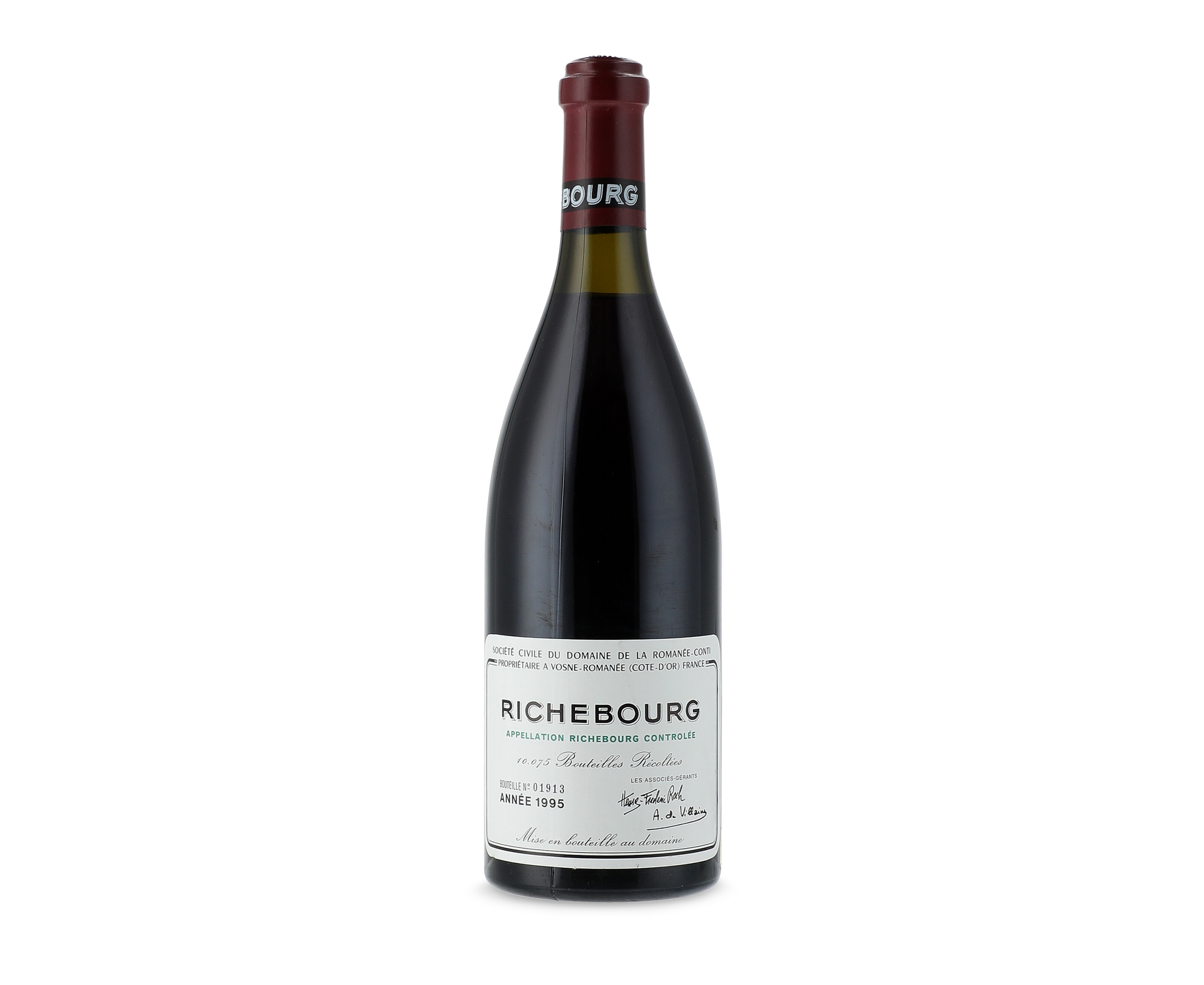 空瓶 RICHEBOURG 1995 Domaine de la Romanée-Conti, Richebourg 1995, Côte de Nuits, Grand