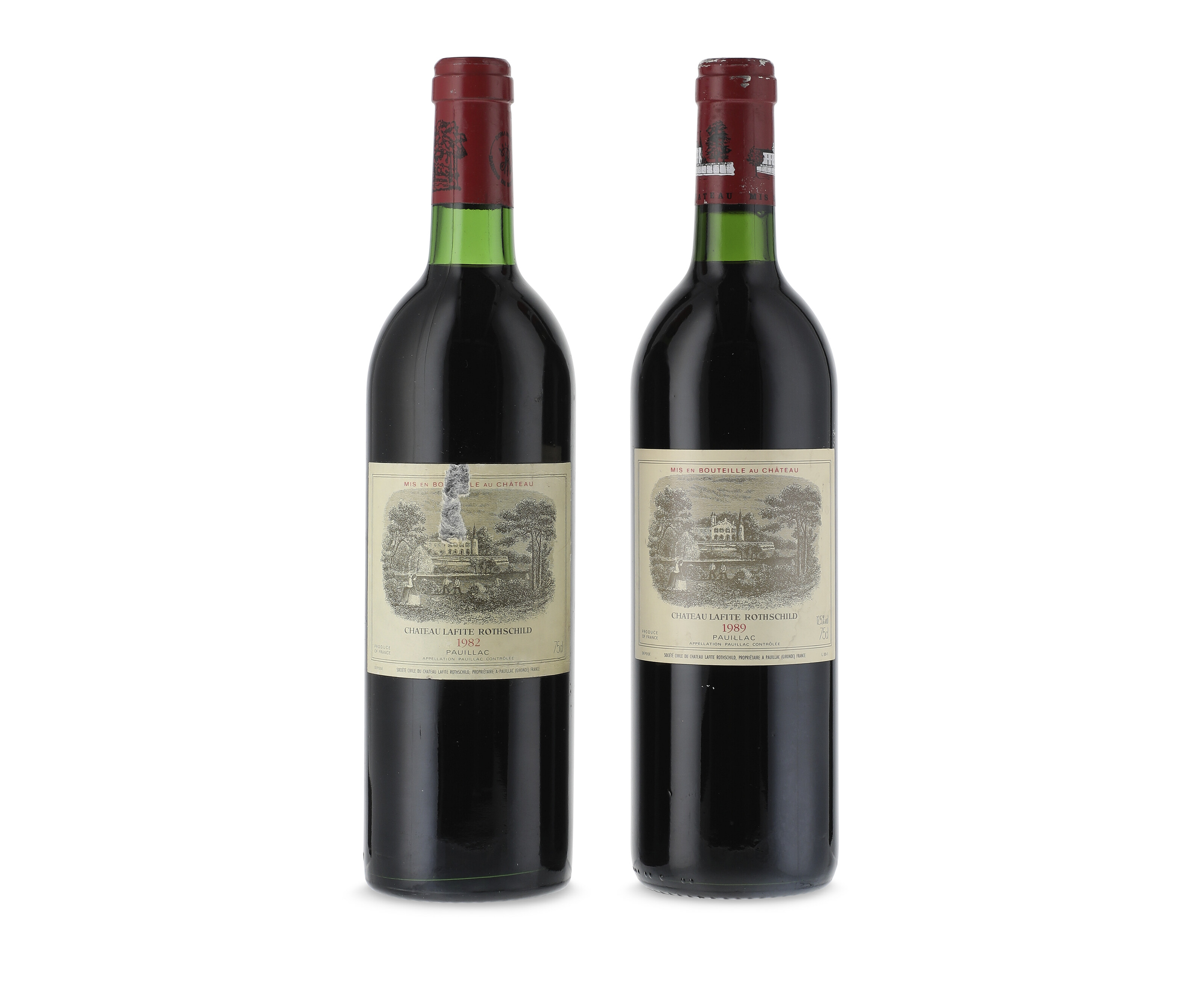 Mixed 1982 & 1989 Château Lafite Rothschild, 1982Recorked at Château in ...