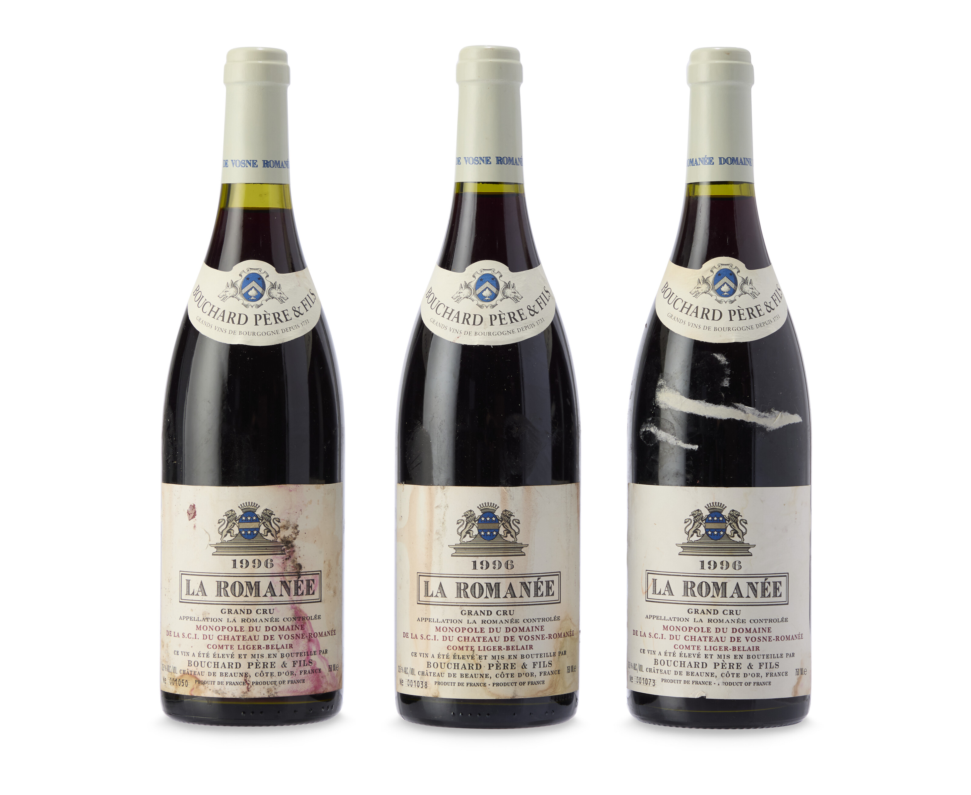 Bouchard Père & Fils, La Romanée 1996, Heavily stained, damaged