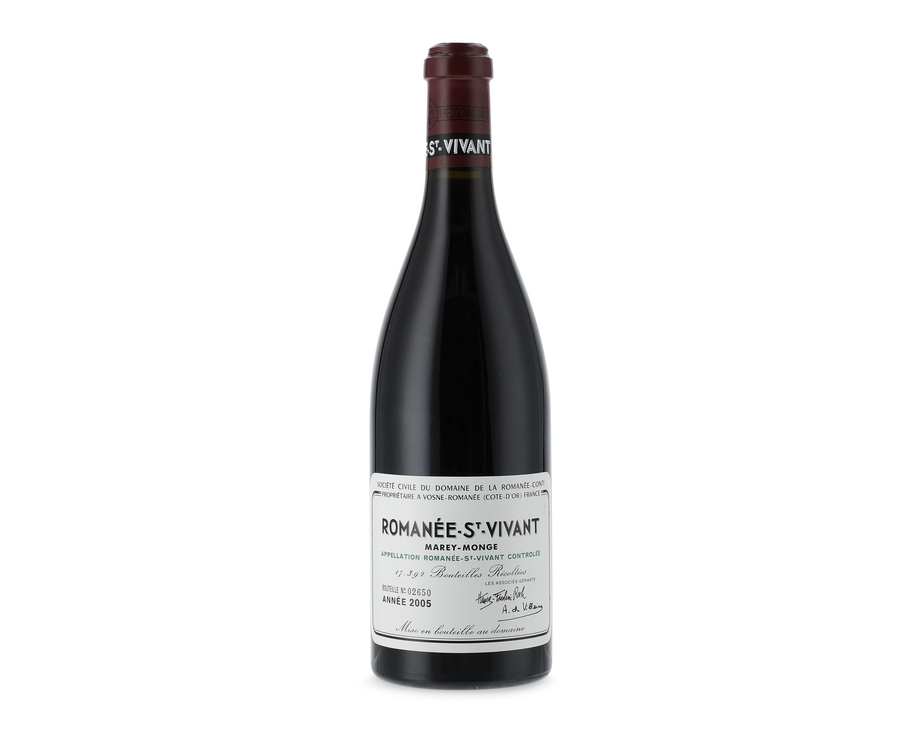 Domaine de la Romanée-Conti, Echézeaux 1996, 1 stained and 1