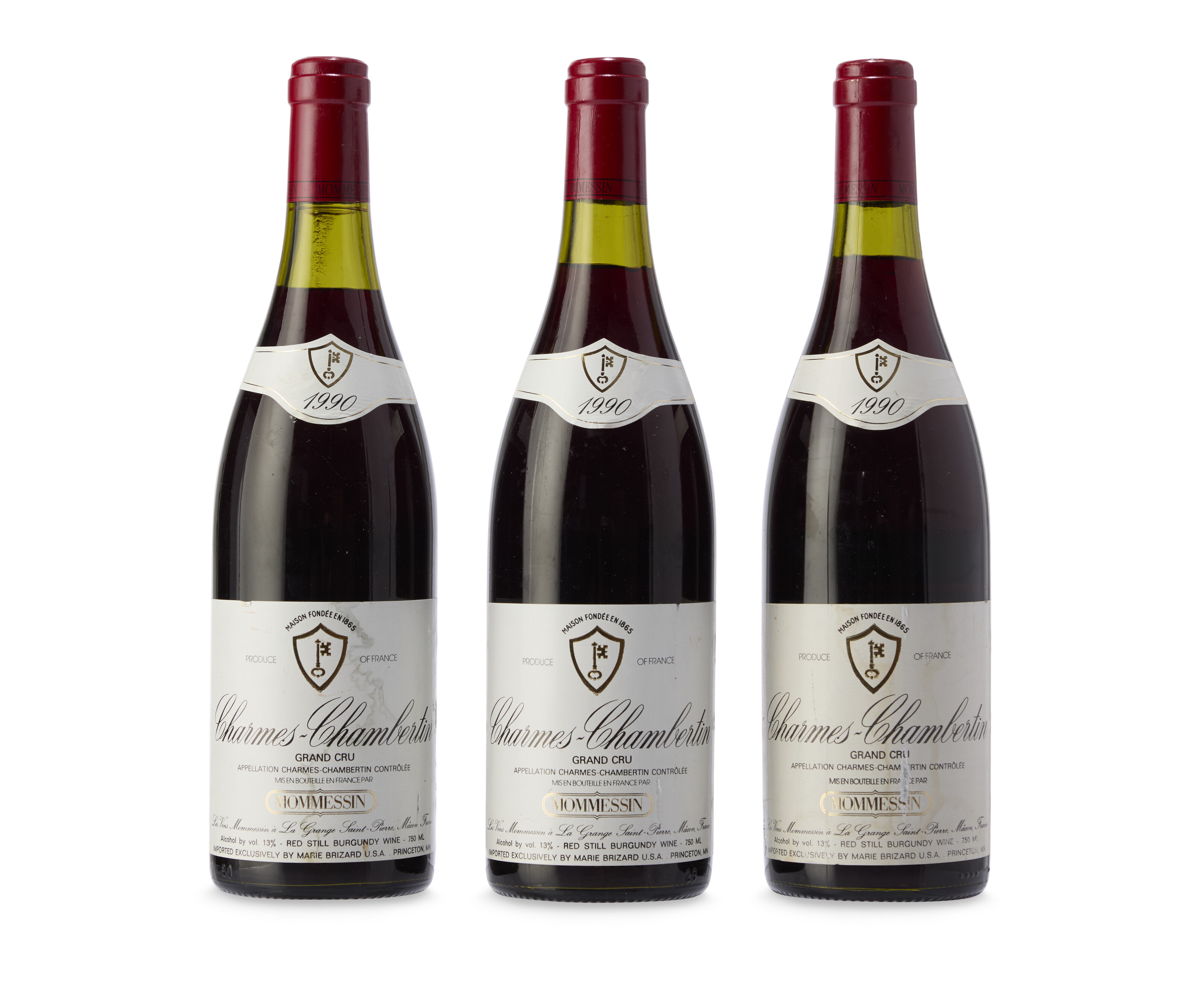 Mommessin Charmes-Chambertin Grand Cru 1990, u.1x3cm, slightly