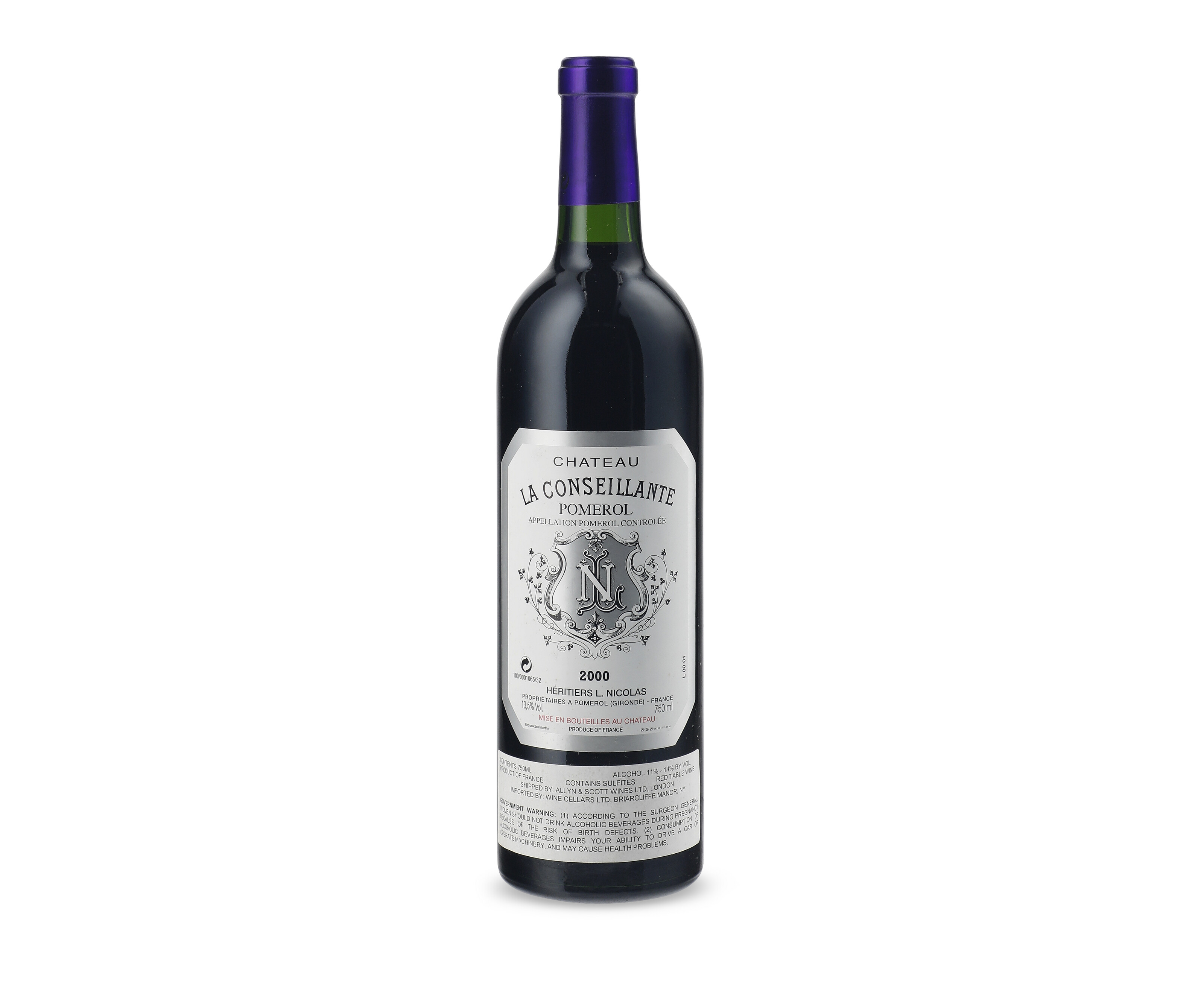 Château La Conseillante 2000, Pomerol | Christie