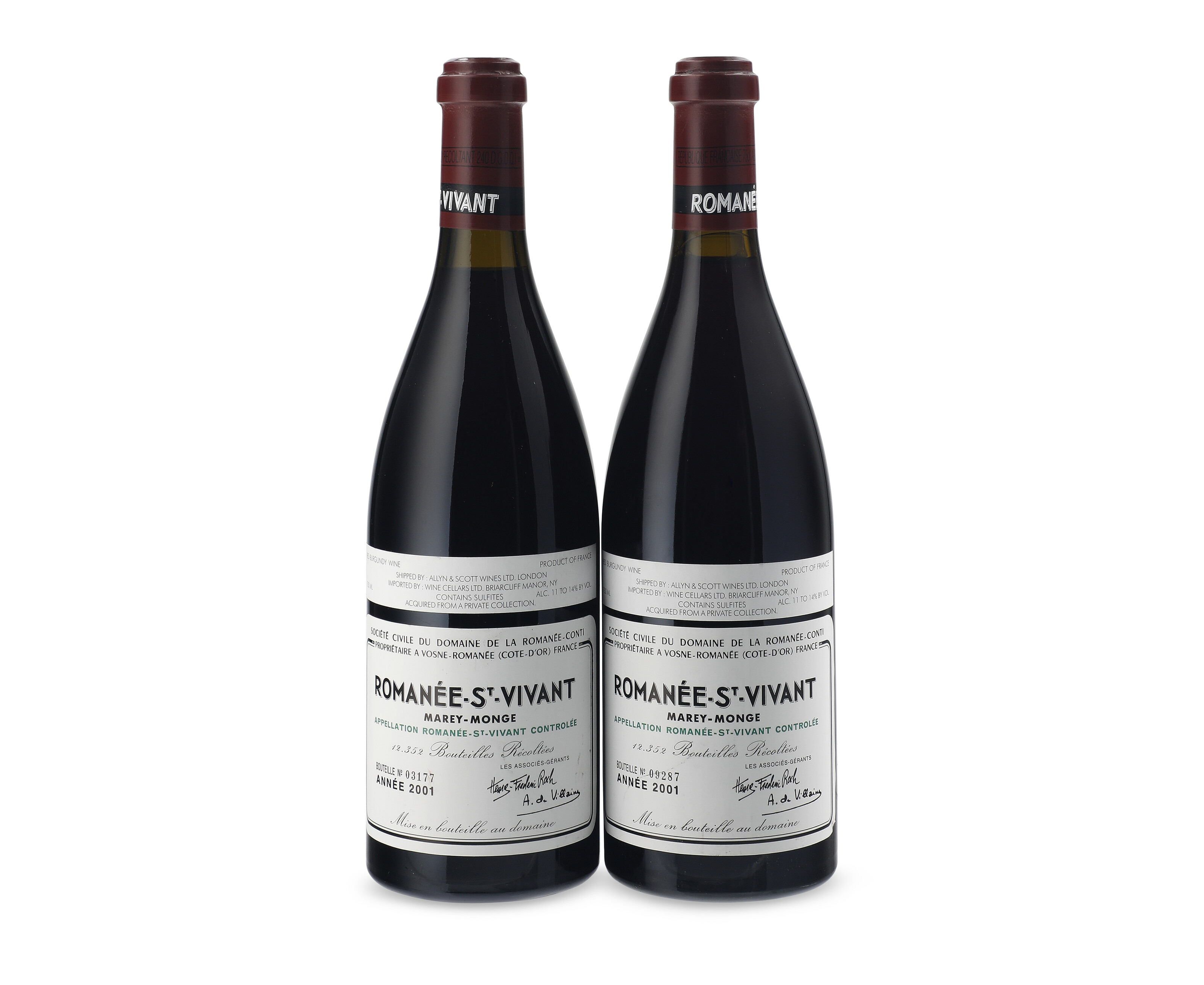 Domaine de la Romanée-Conti, Romanée-Saint-Vivant 2001, Côte de Nuits ...