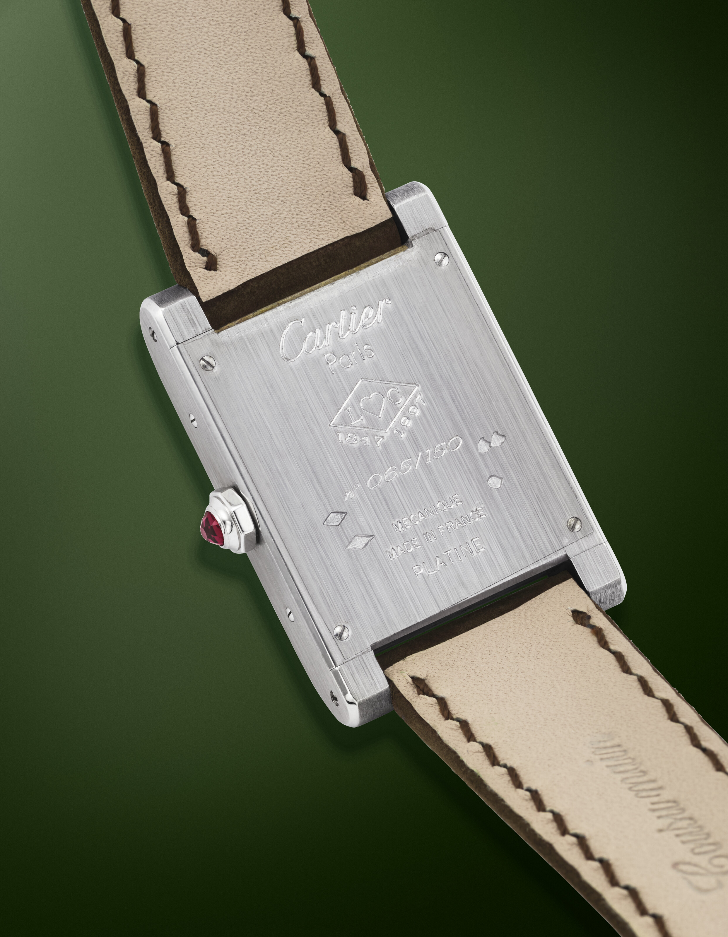 CARTIER. A HIGHLY RARE AND COVETED PLATINUM LIMITED EDITION