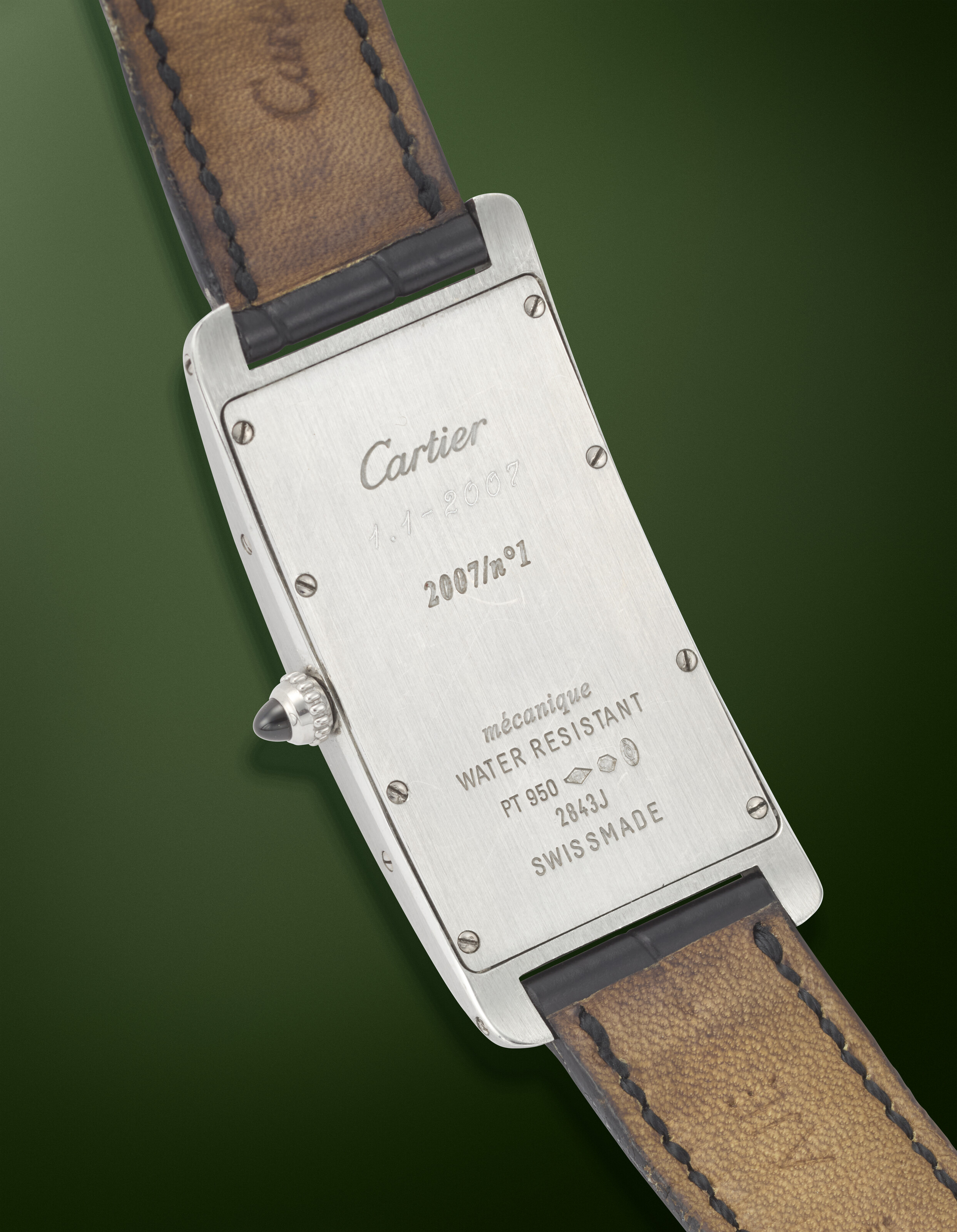 CARTIER. A UNIQUE AND EXTREMELY ATTRACTIVE PLATINUM LARGE