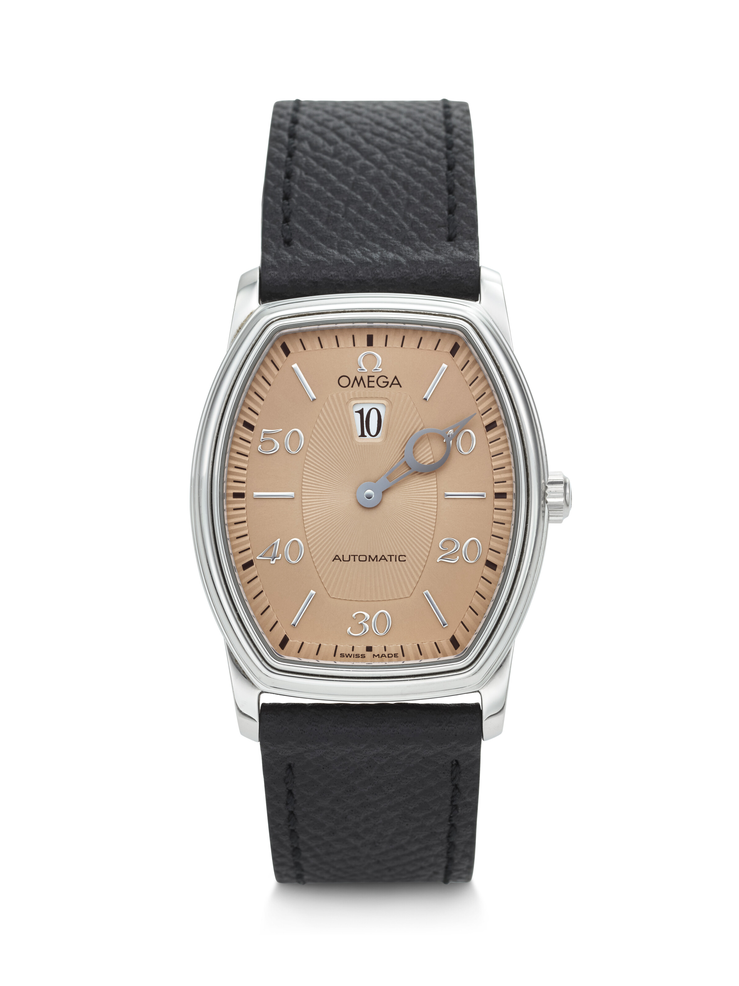OMEGA, UNUSUAL AND ATTRACTIVE STAINLESS STEEL JUMPING HOUR 'DE