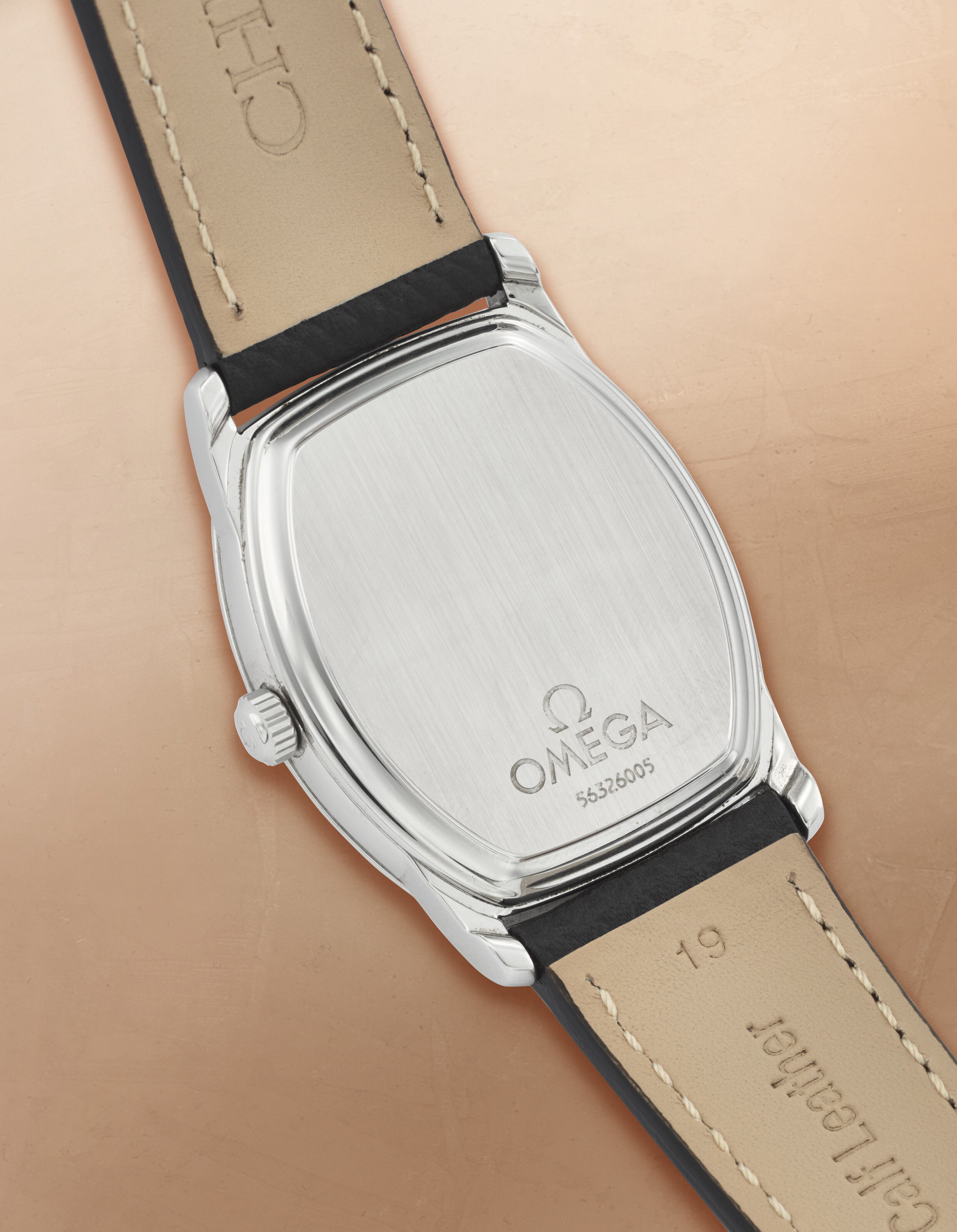 OMEGA, UNUSUAL AND ATTRACTIVE STAINLESS STEEL JUMPING HOUR 'DE