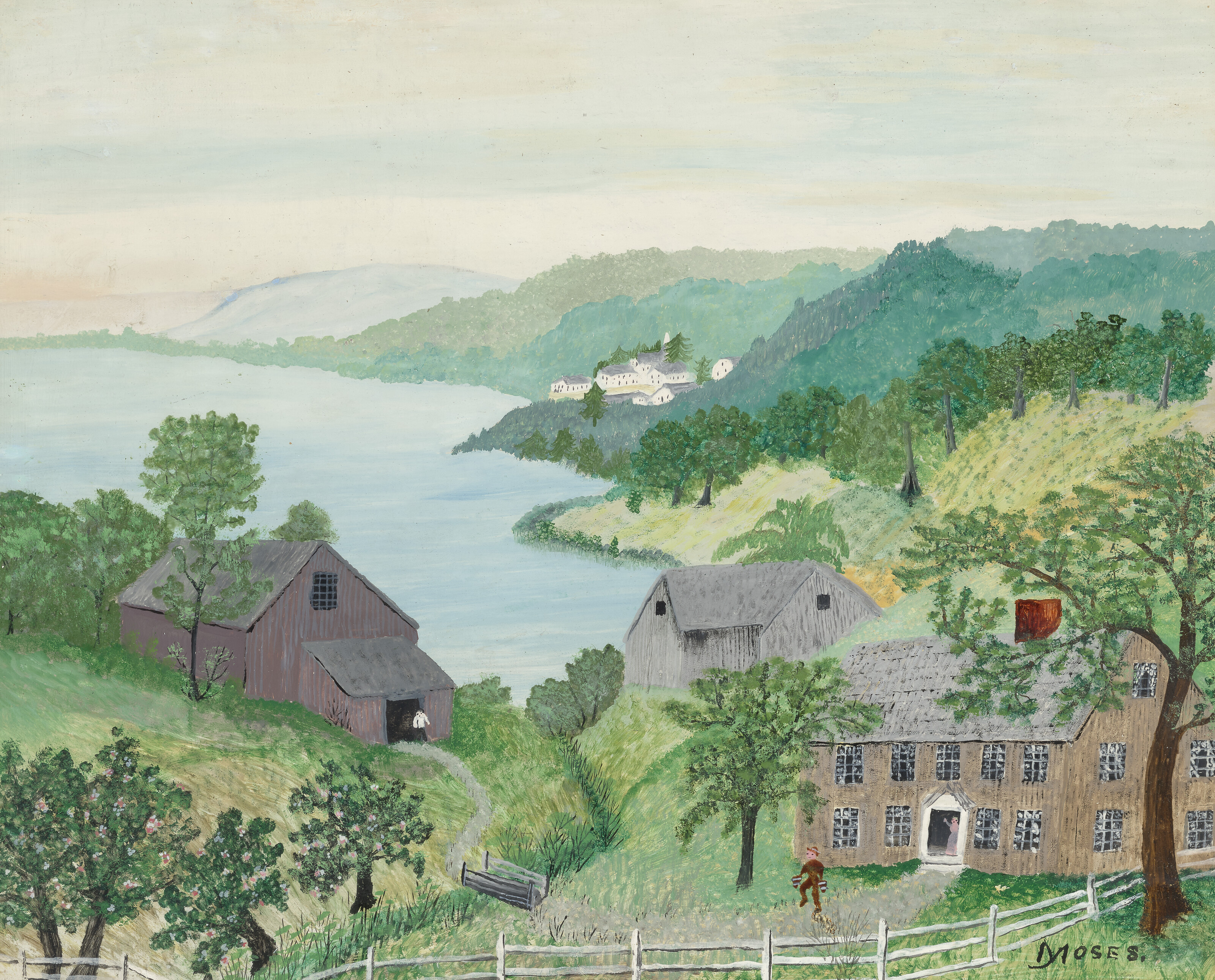 ANNA MARY ROBERTSON 'GRANDMA' MOSES (1860-1961), On Lake George