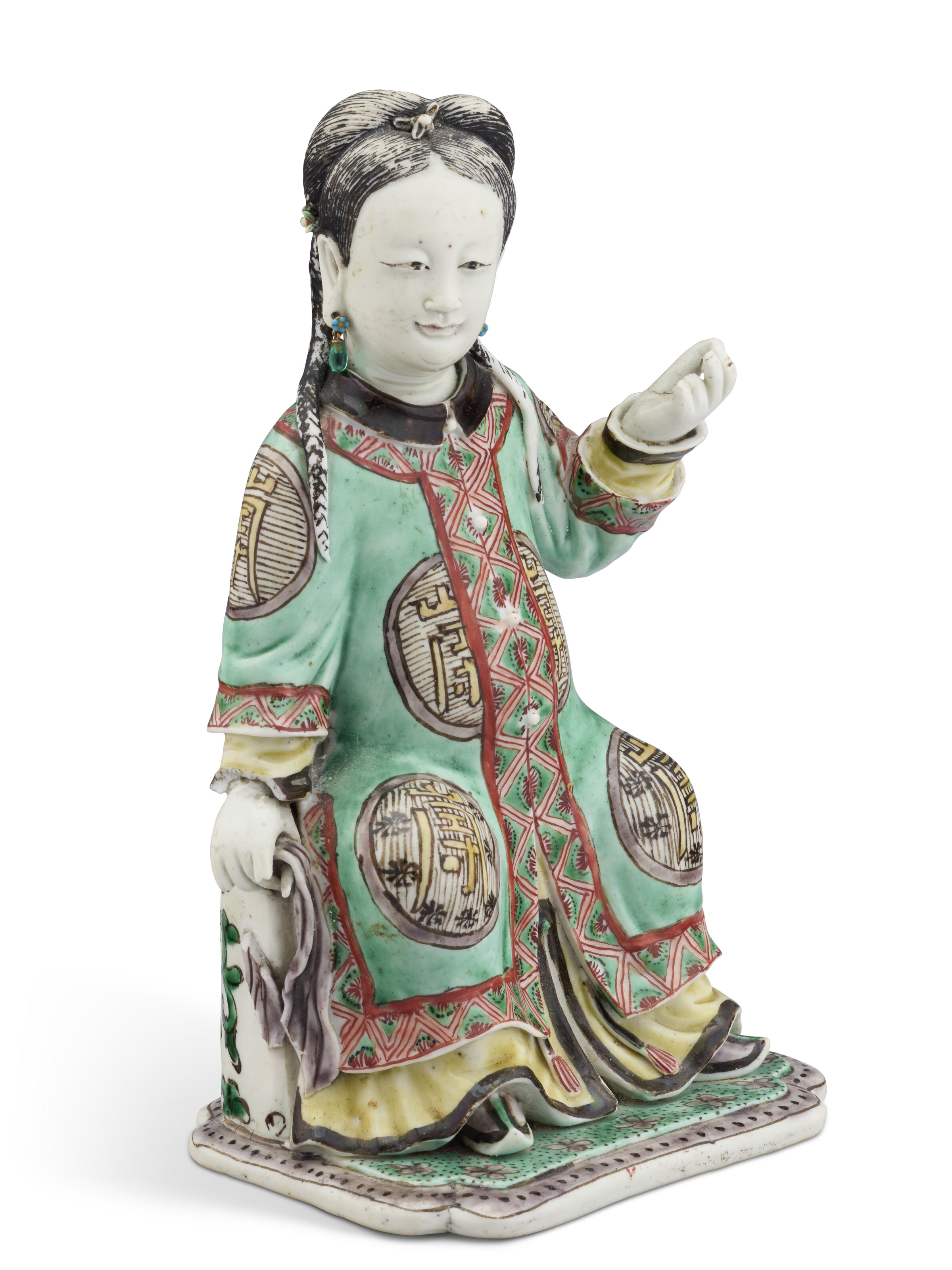 A CHINESE EXPORT PORCELAIN FIGURE OF JEWISH WOMAN, QIANLONG PERIOD