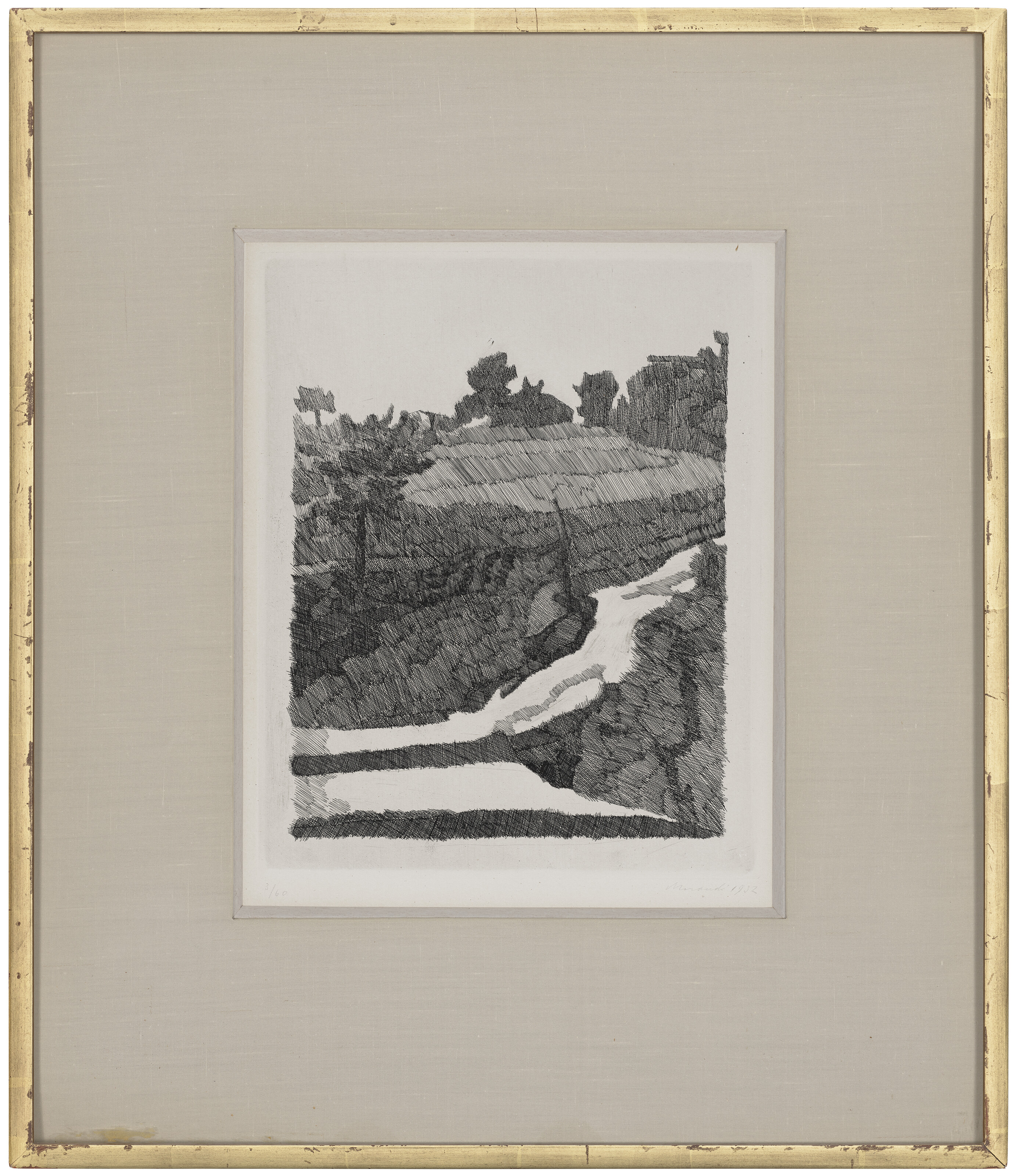 GIORGIO MORANDI、PAESAGGIO、海外版、超希少レゾネ GIORGIO MORANDI (1890-1964), Paesaggio di Grizzana | Christie's