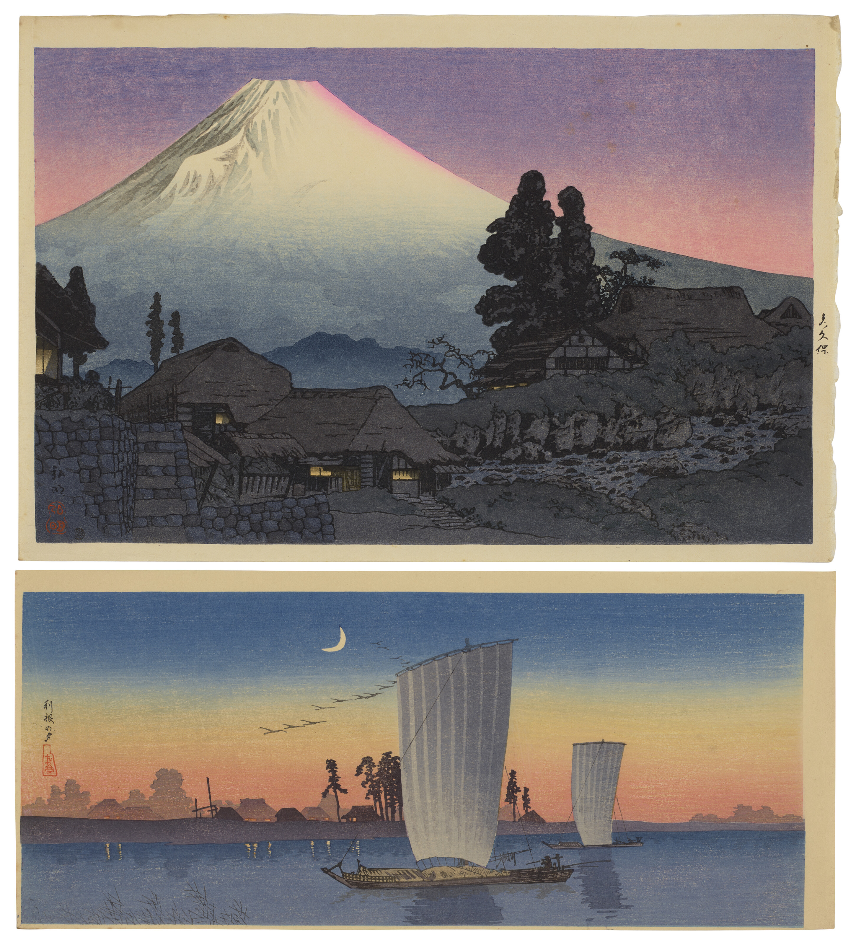 TAKAHASHI HIROAKI (SHOTEI) (1871-1945), A group of two horizontal