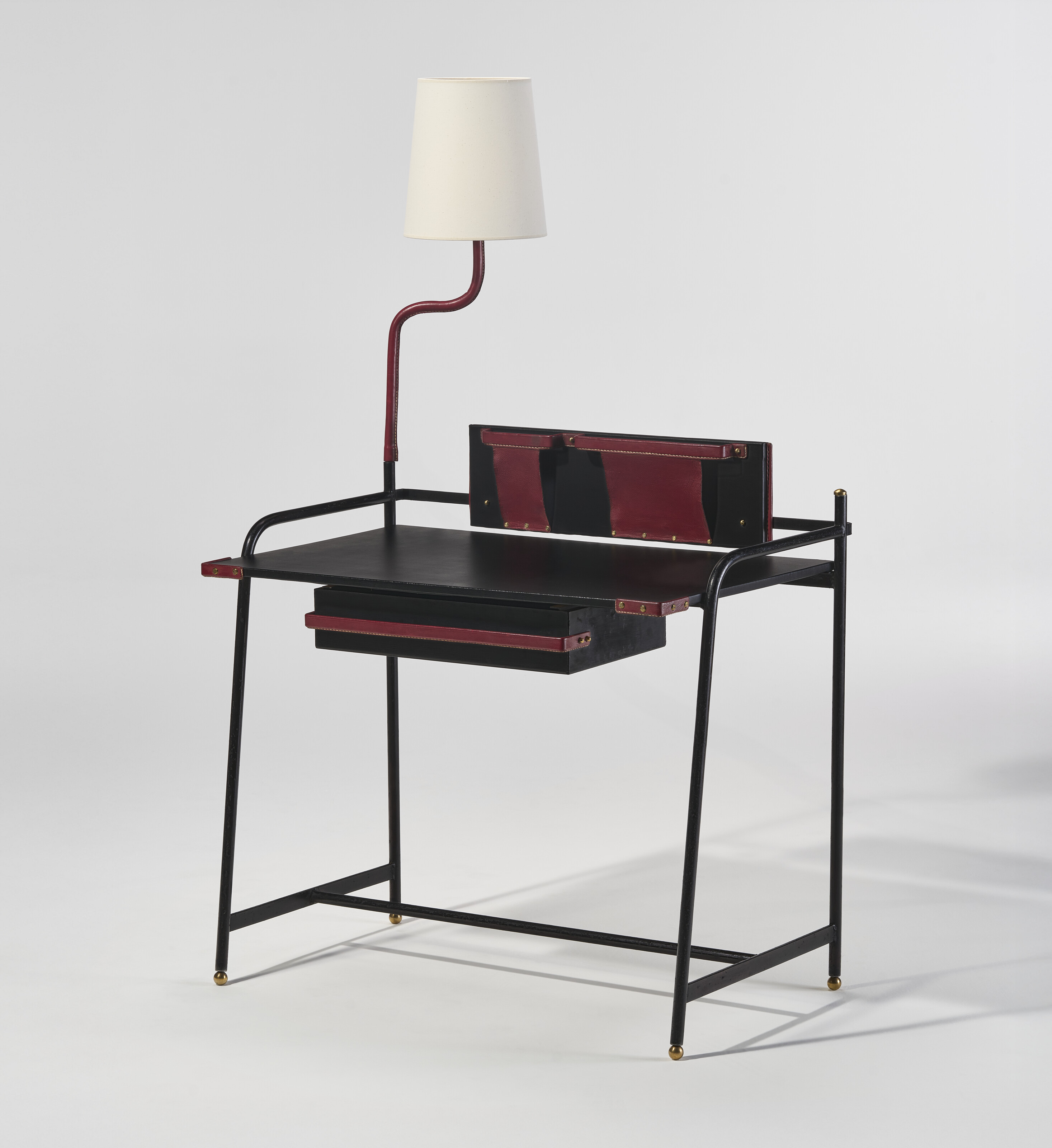 JACQUES ADNET (1900-1984), Desk with Integrated Lamp, circa 1940