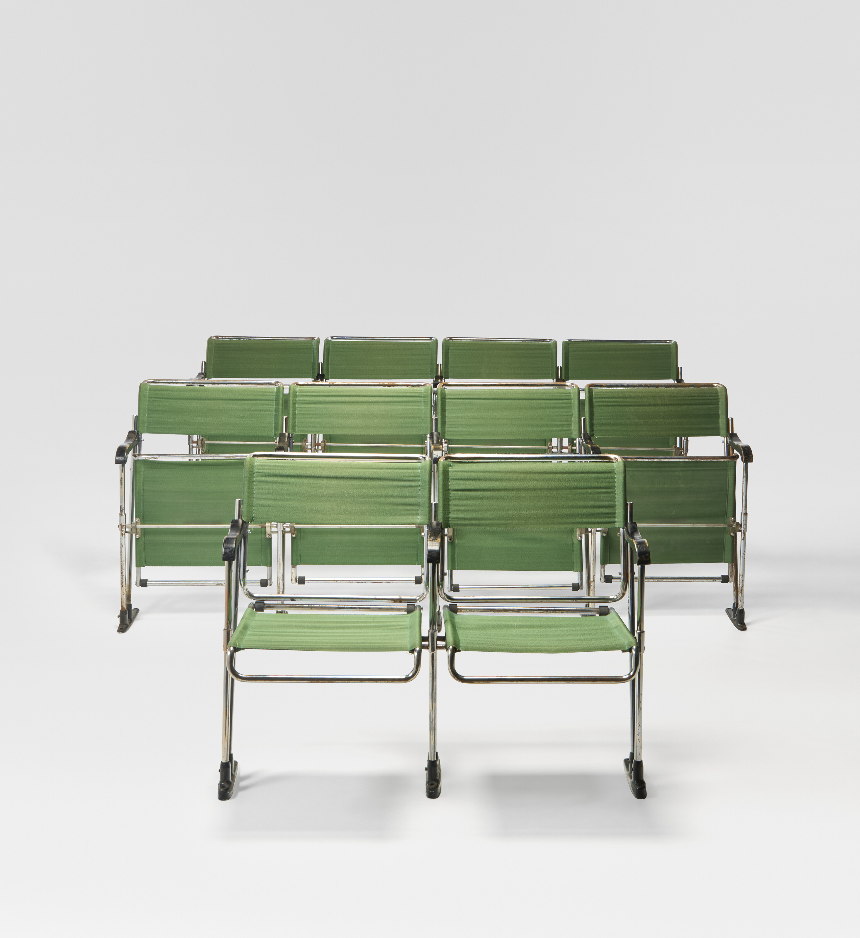 Catalog image of Set of Ten Theater Chairs, Model No. B1, circa 1930