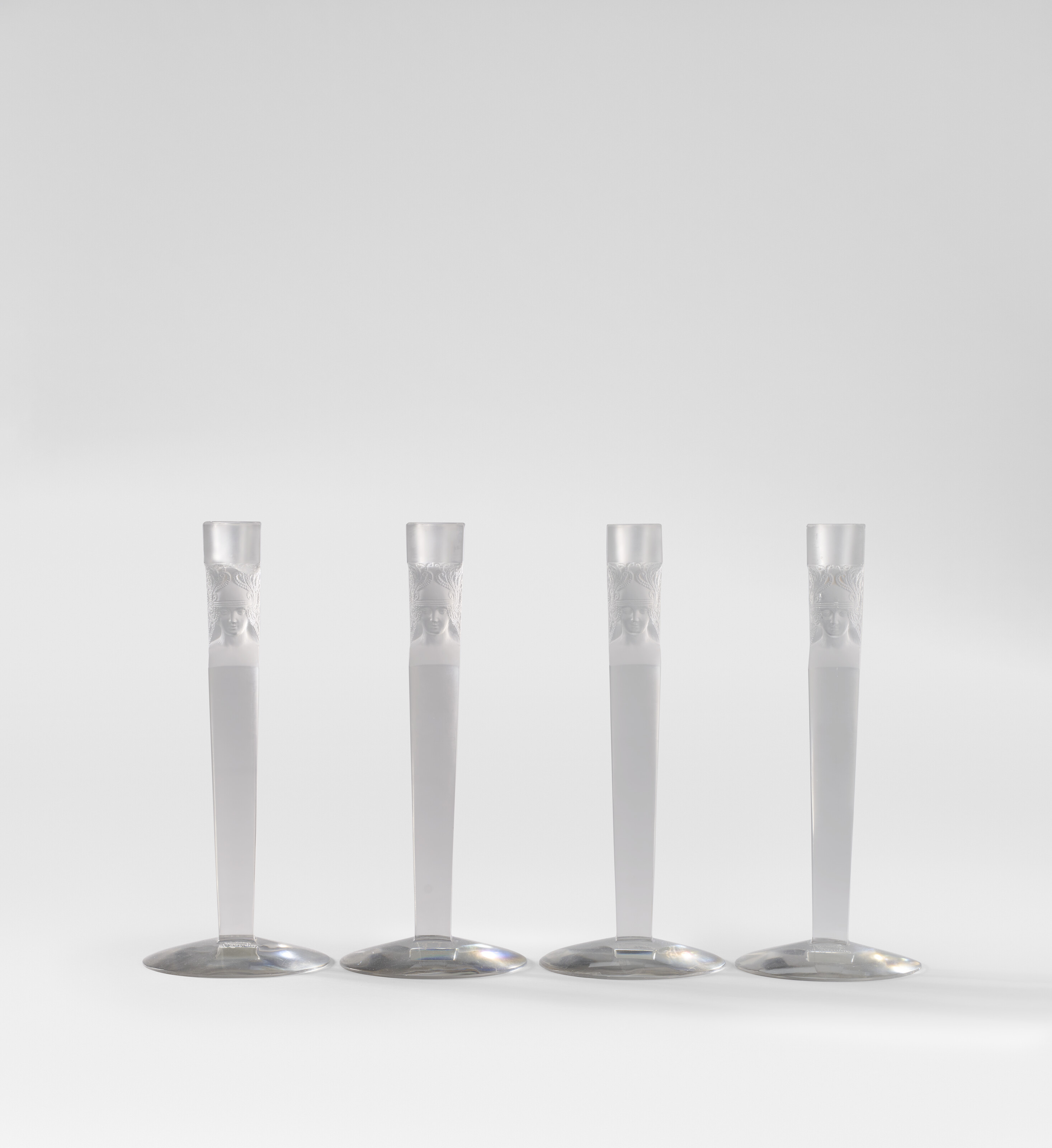 Catalog image of Set of Four 'Cariatide' Candleholders, Model No. 2103, model introduced 1923