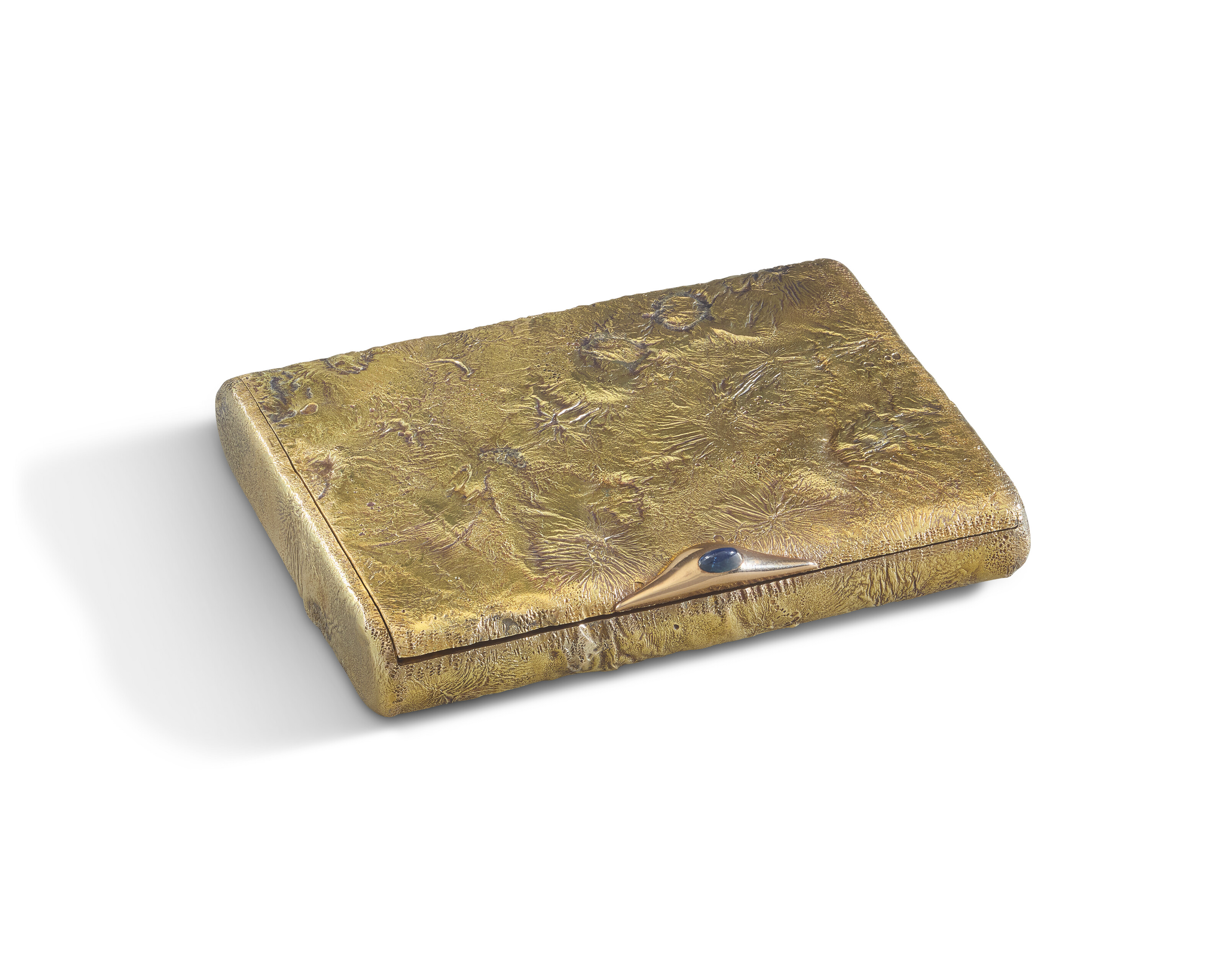 russian cigarette holder A RUSSIAN GEM-SET GOLD SAMORODOK CIGARETTE CASE, BY RUDOLF VEIDE, ST.  PETERSBURG, 1908-1917