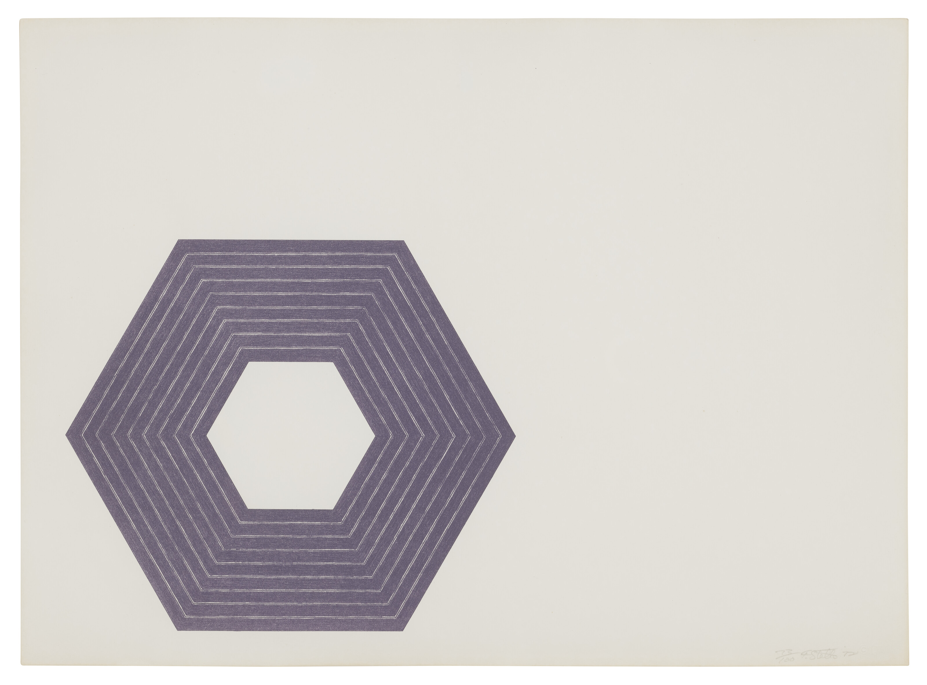 フランク・ステラ　Frank Stella: Sidney Guberman FRANK STELLA (1936-2024), Sidney Guberman, from Purple Series