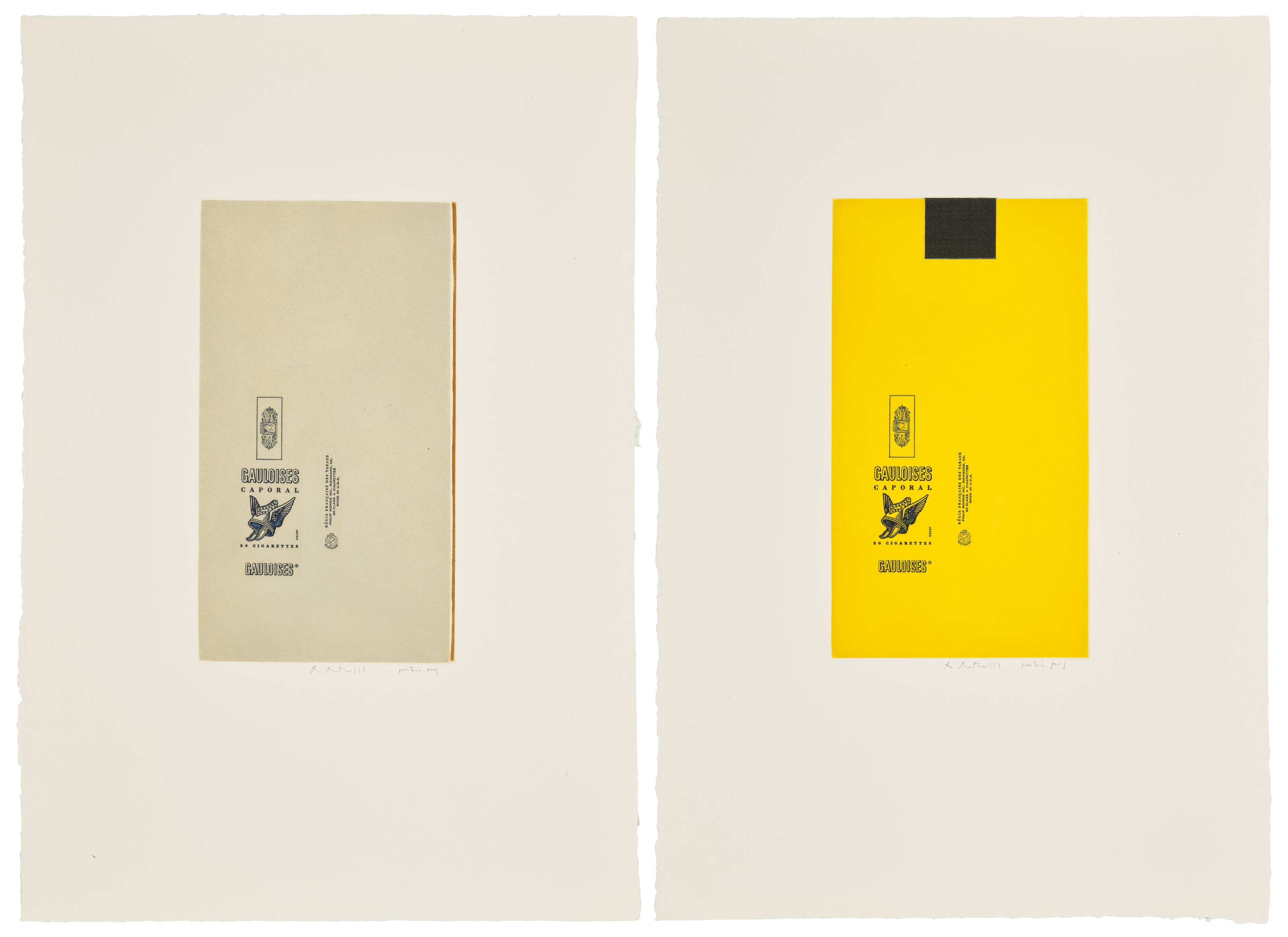Catalog image of Two prints by the artist