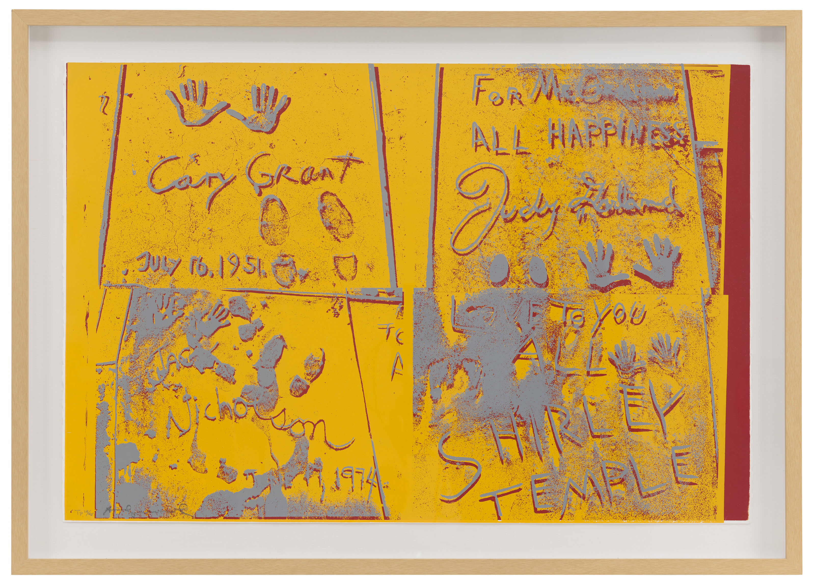 ANDY WARHOL (1928-1987), Sidewalk, from Eight by Eight to
